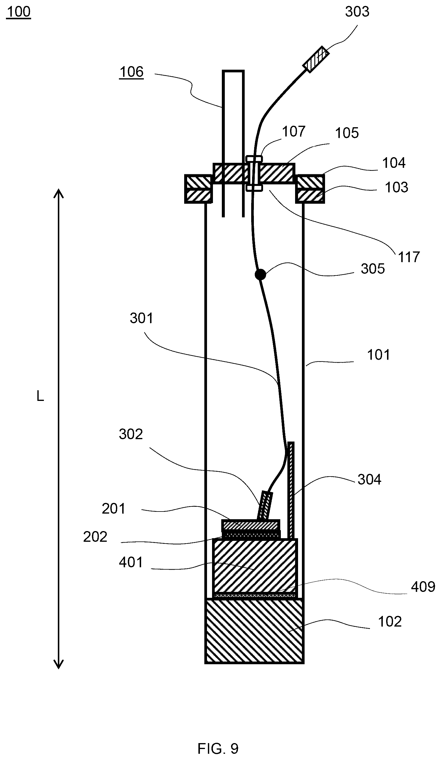 Patent US12590842 Figure 9 – Photonic thermometer module assembly and performing photonic thermometry