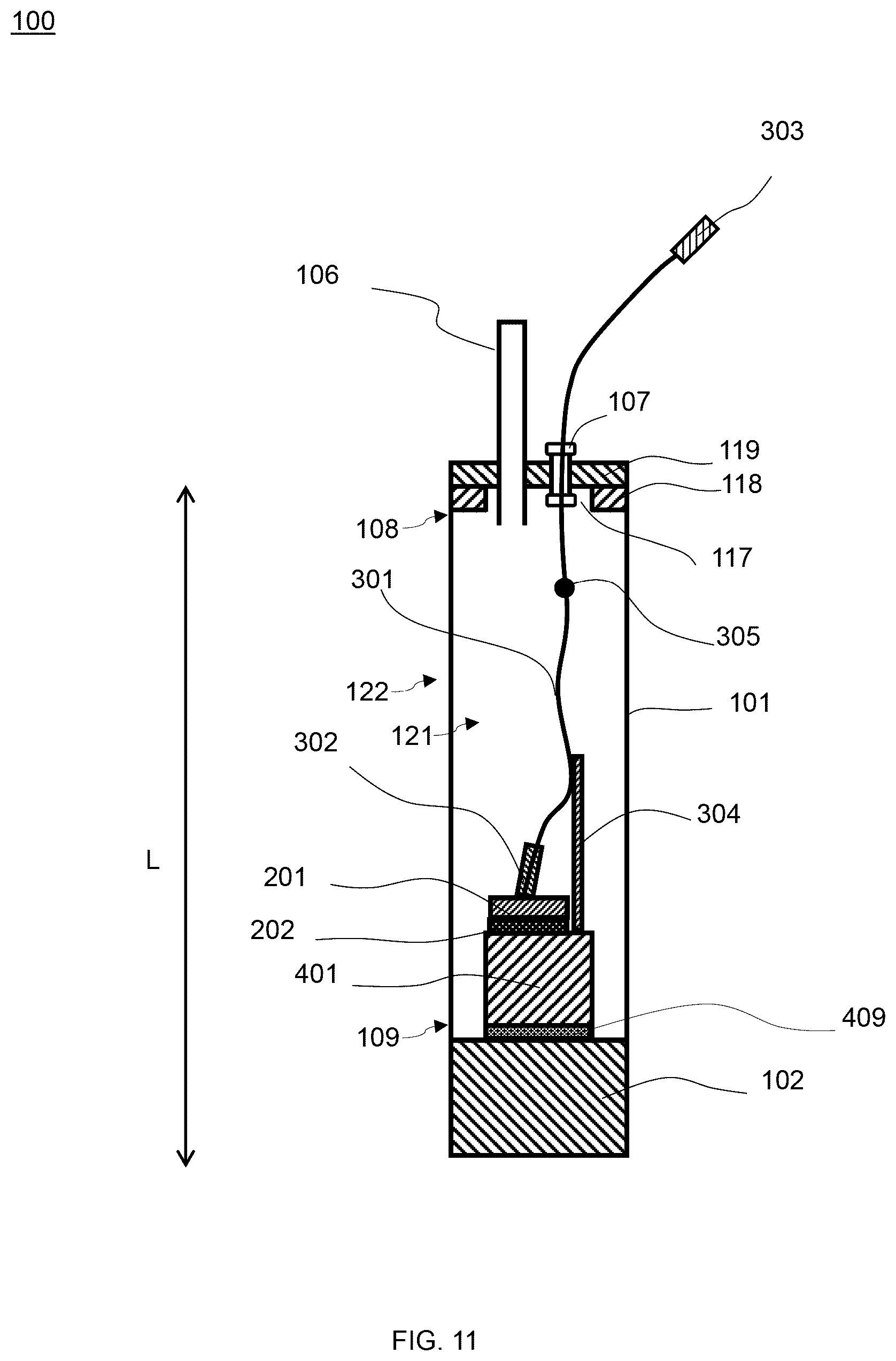 Patent US12590842 Figure 11 – Photonic thermometer module assembly and performing photonic thermometry