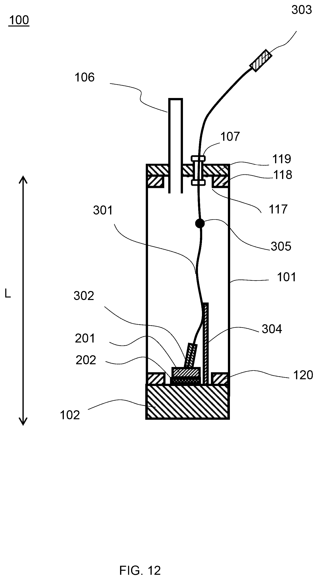 Patent US12590842 Figure 12 – Photonic thermometer module assembly and performing photonic thermometry