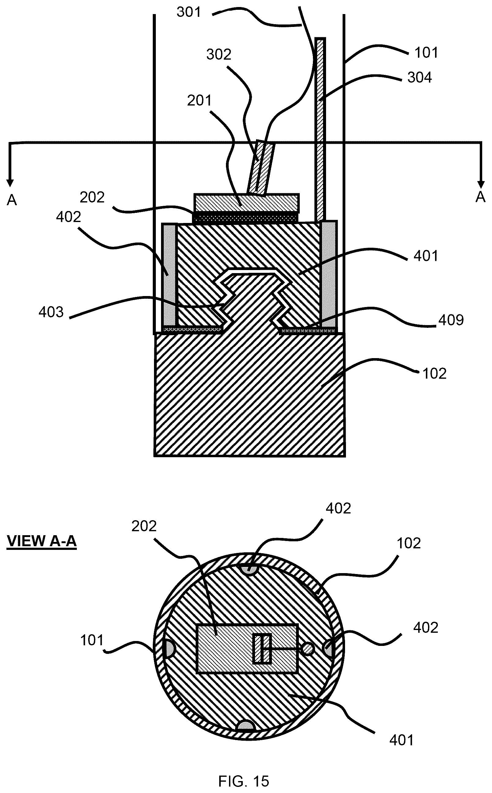 Patent US12590842 Figure 15 – Photonic thermometer module assembly and performing photonic thermometry