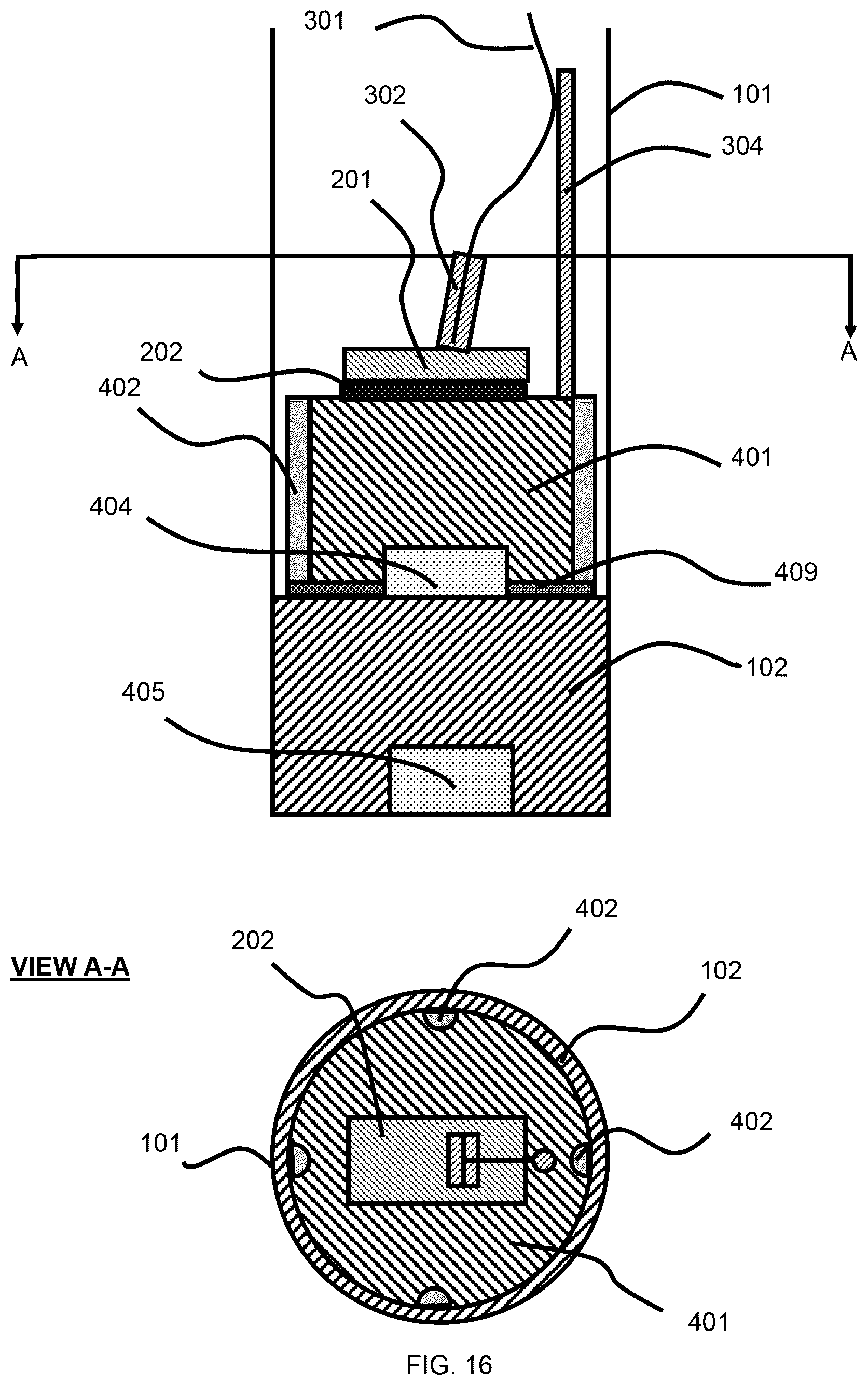 Patent US12590842 Figure 16 – Photonic thermometer module assembly and performing photonic thermometry