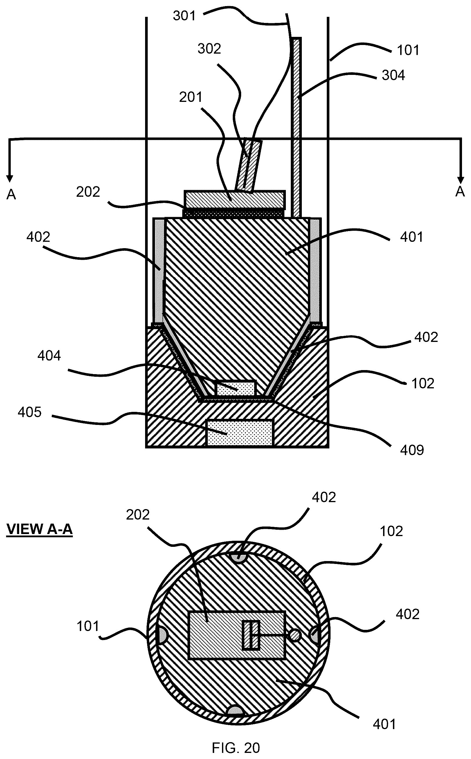 Patent US12590842 Figure 20 – Photonic thermometer module assembly and performing photonic thermometry