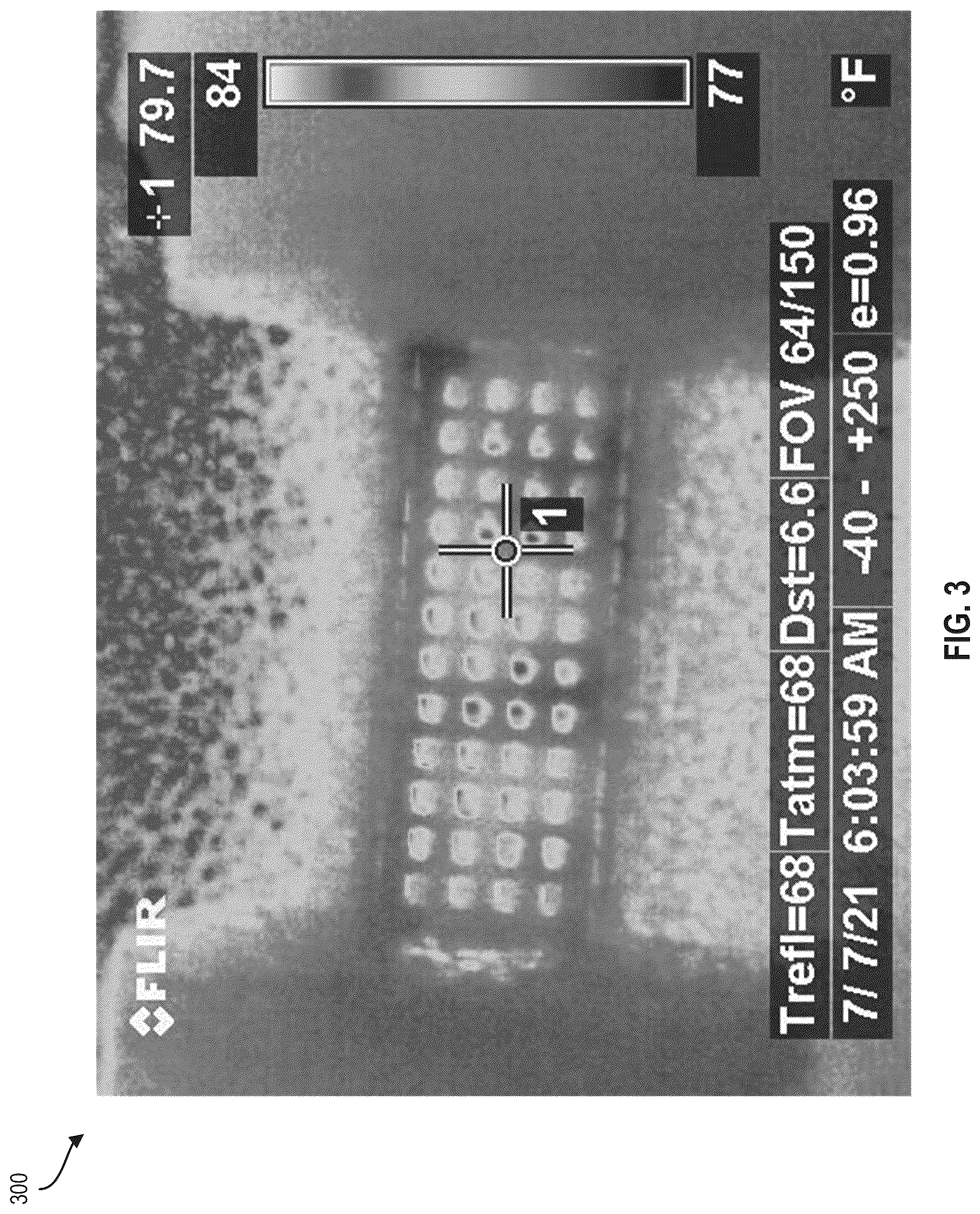 Patent US12590844 Figure 3 – Thermographic imaging for quality analysis