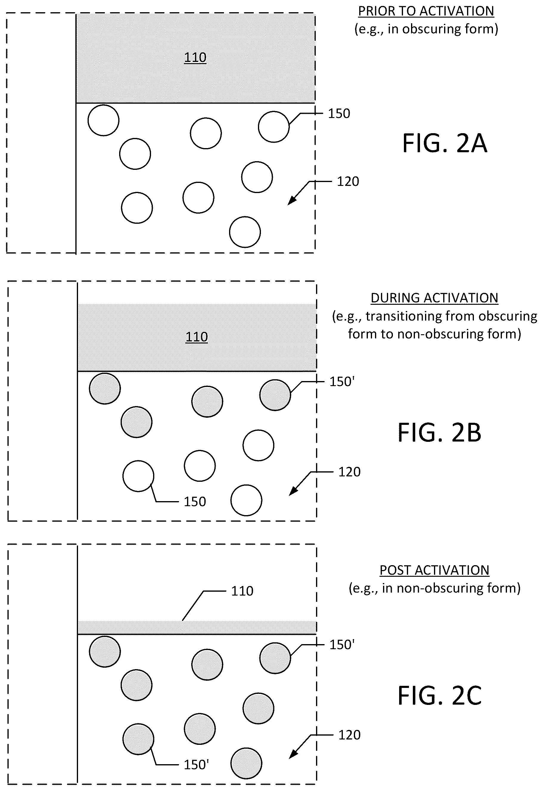 Patent US12590849 Figure 2 – Activatable warming indicator without dye