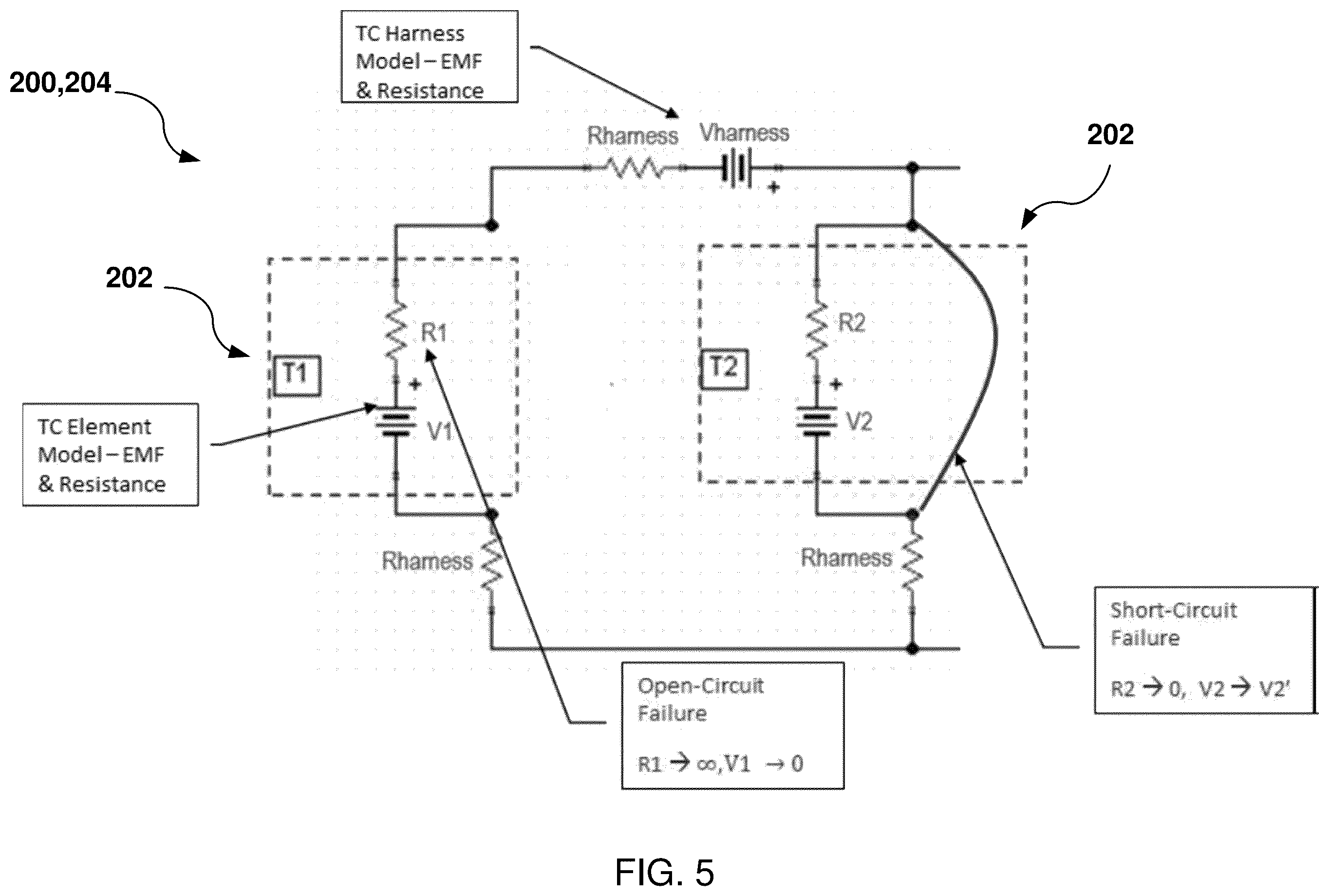 Patent US12590850 Figure 5 – Detecting failure in a thermocouple array