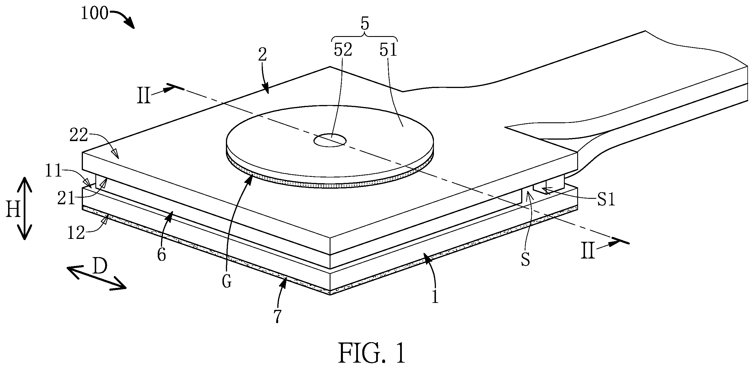 Patent US12590851 — Force sensor — Figure 1