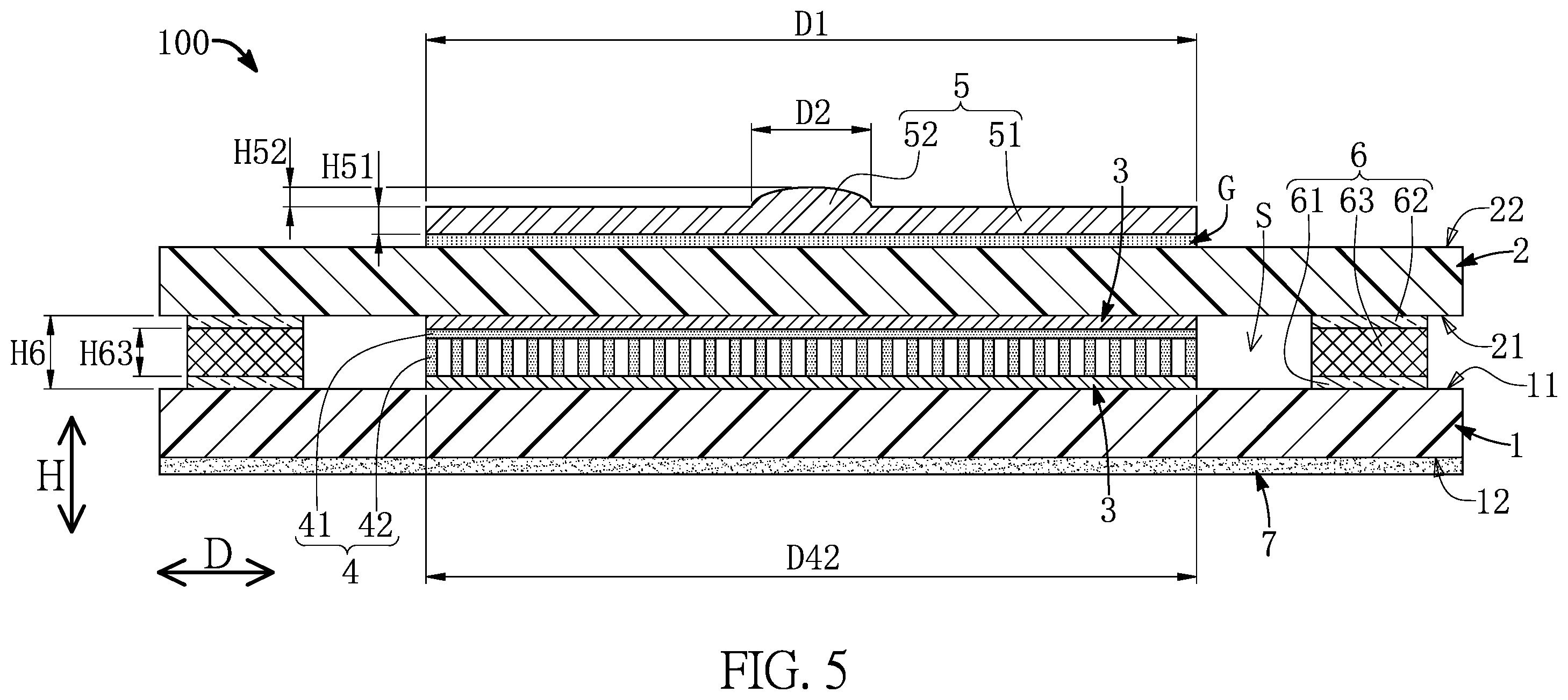 Patent US12590851 Figure 5 – Force sensor