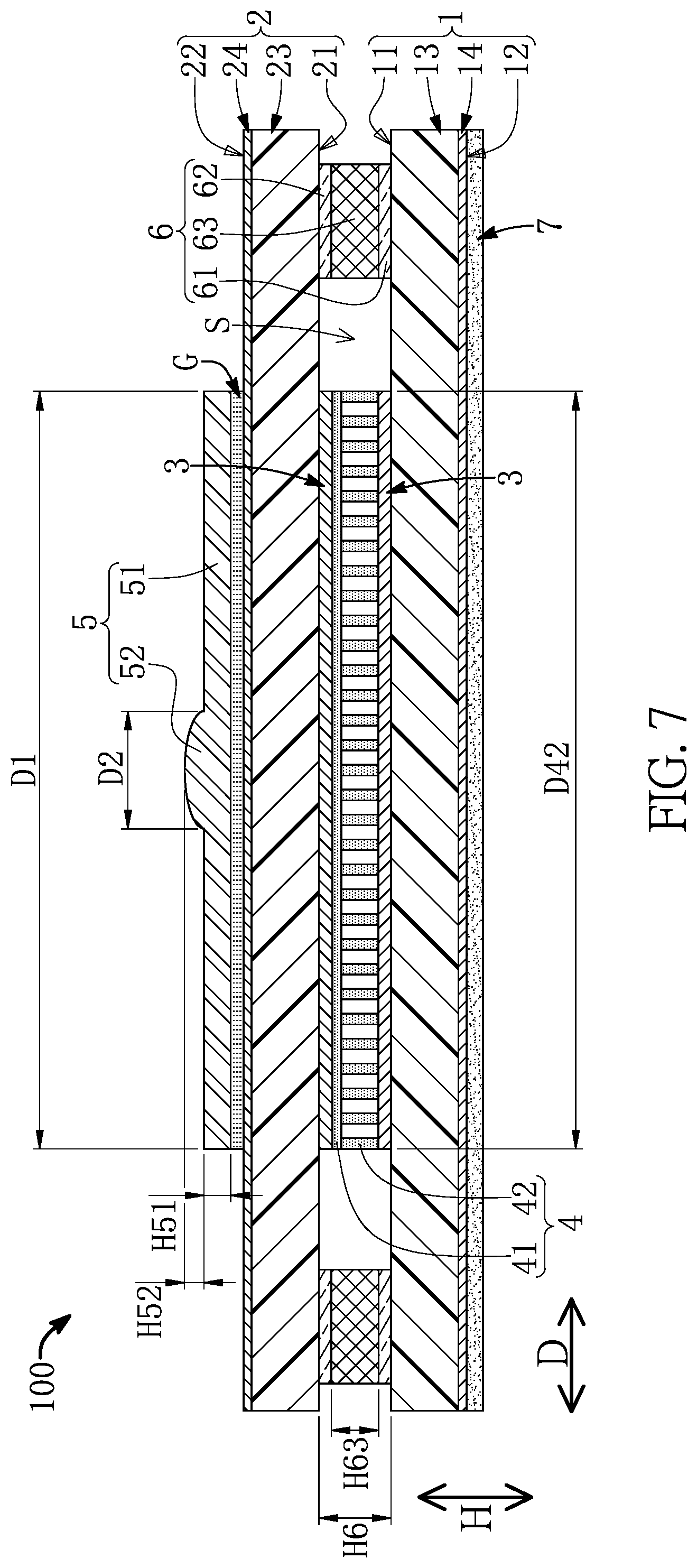 Patent US12590851 Figure 7 – Force sensor