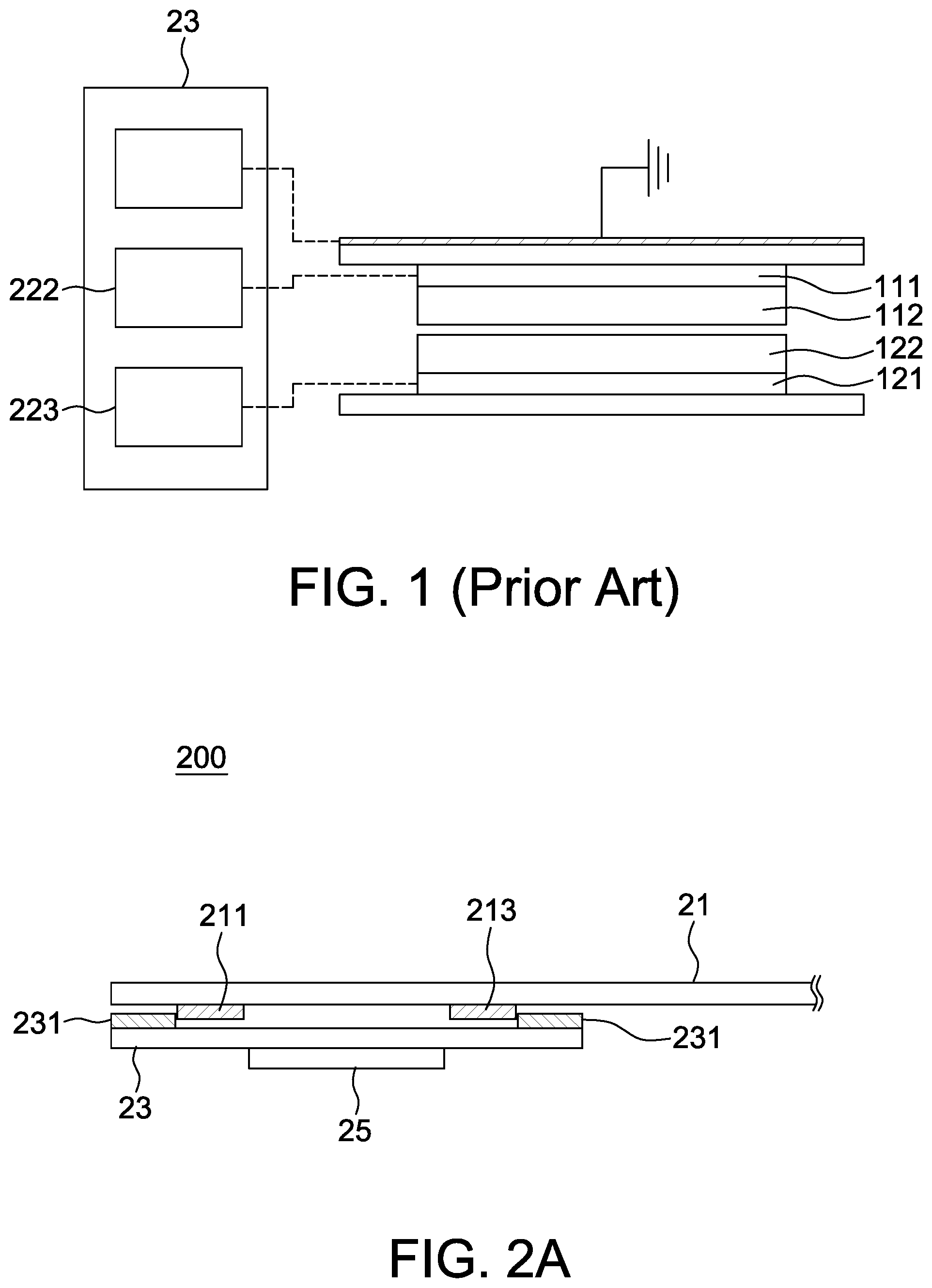 Patent US12590852 Figure 1 – Force sensor with polymer material layer