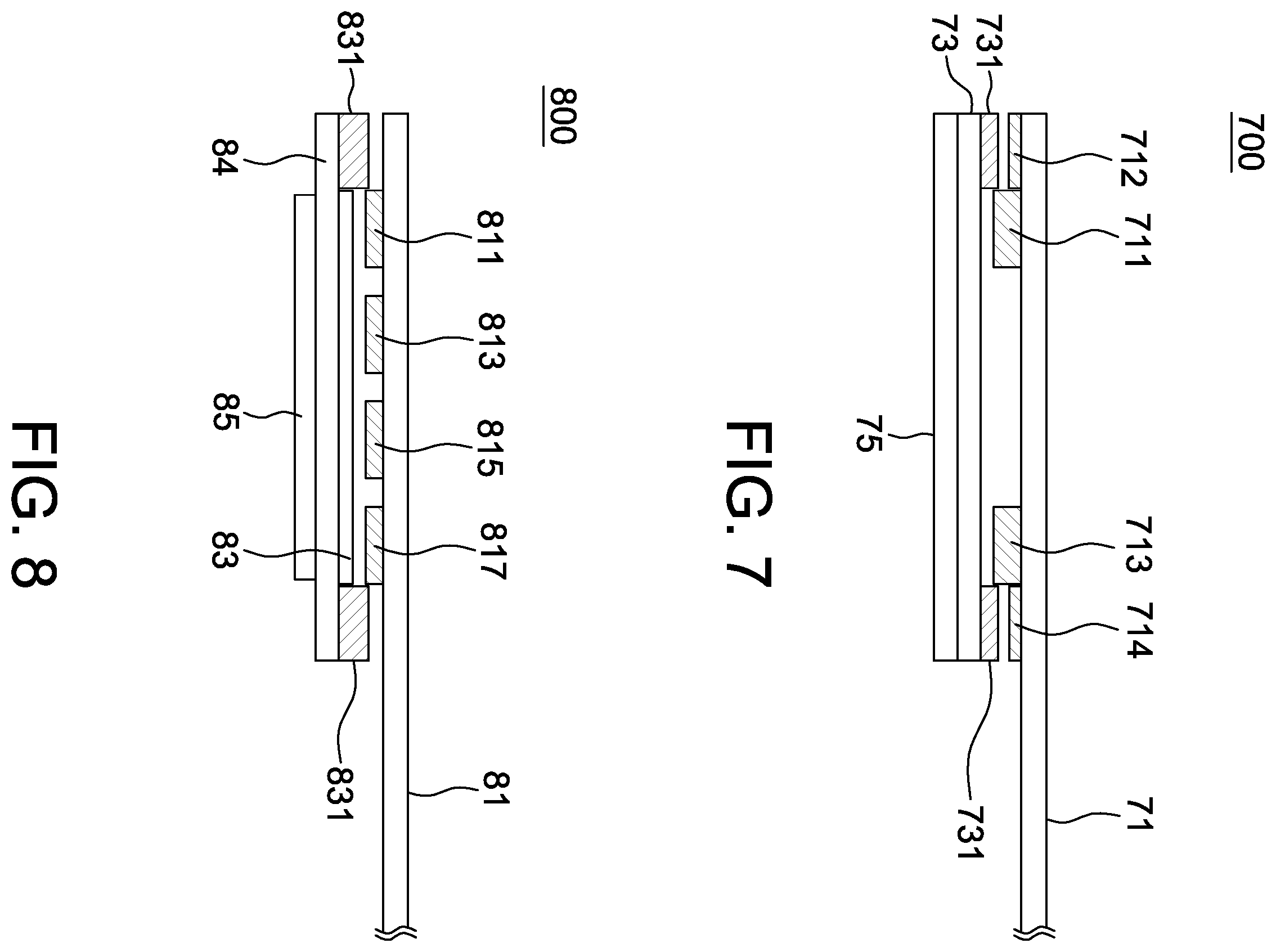 Patent US12590852 Figure 7 – Force sensor with polymer material layer