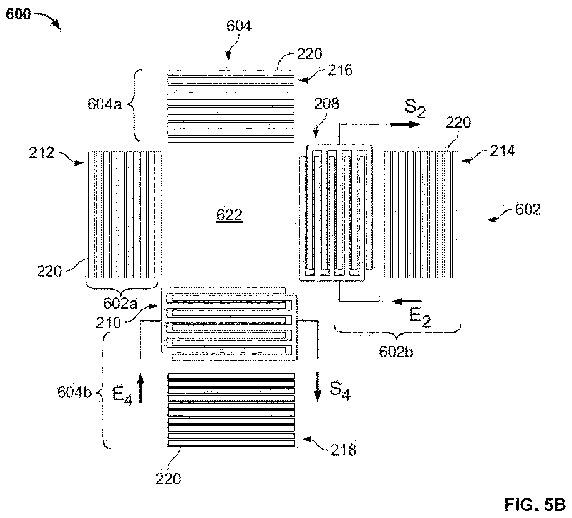 Patent US12590854 Figure 10 – Resonator device for measuring stress including at least two resonators each having a transducer between reflecting structures with a shared cavity