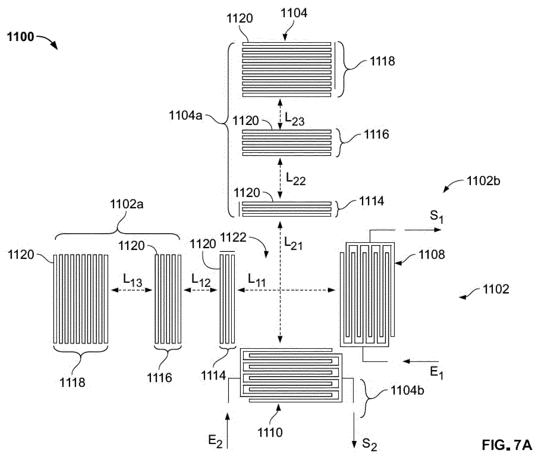Patent US12590854 Figure 15 – Resonator device for measuring stress including at least two resonators each having a transducer between reflecting structures with a shared cavity