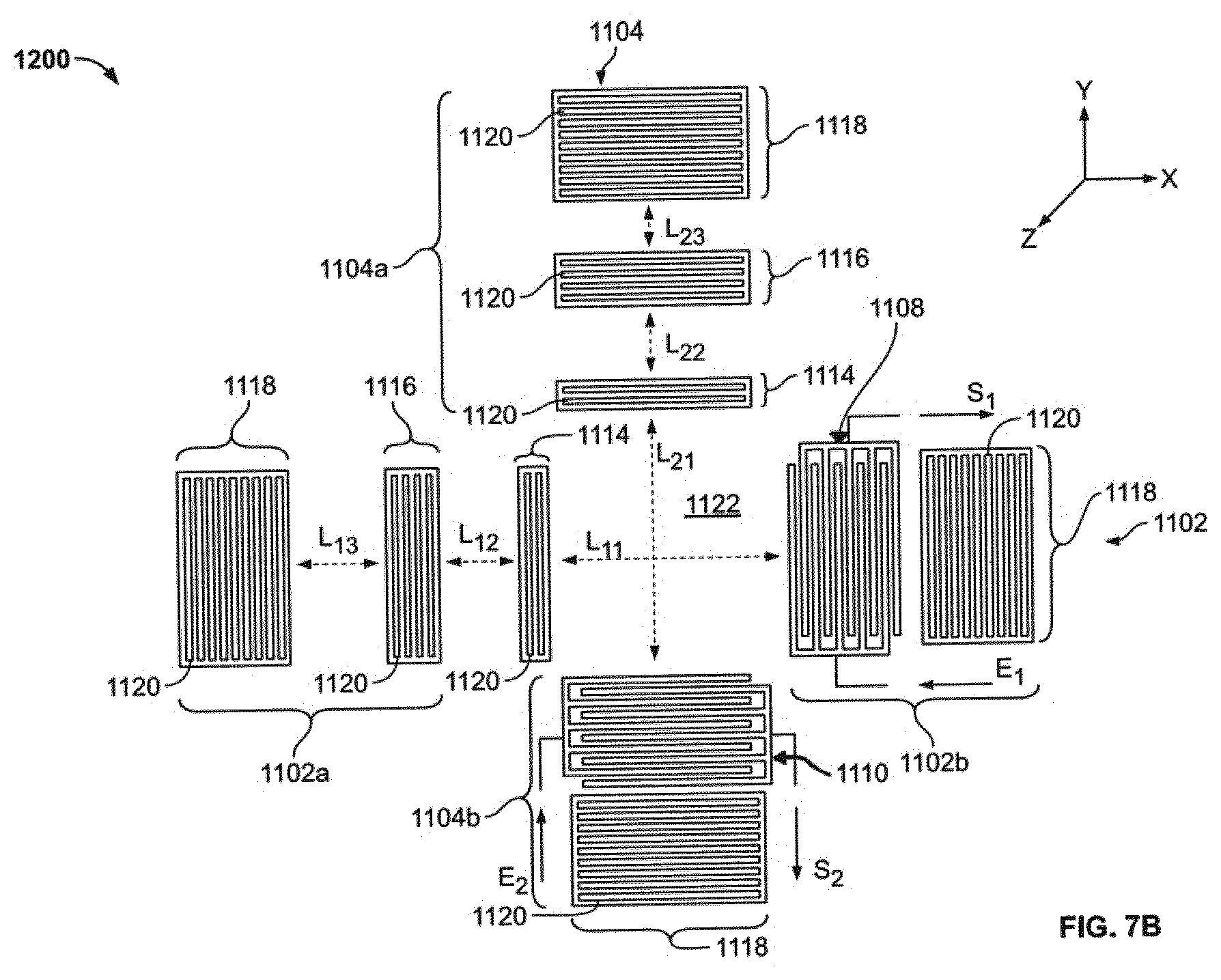 Patent US12590854 Figure 16 – Resonator device for measuring stress including at least two resonators each having a transducer between reflecting structures with a shared cavity