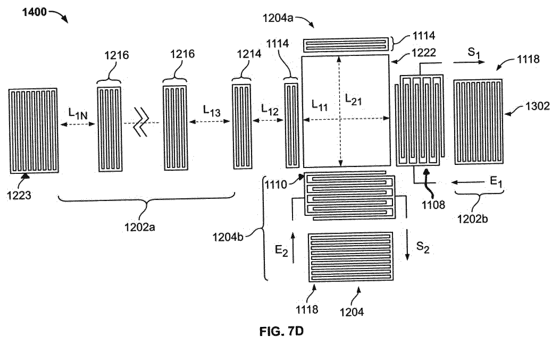 Patent US12590854 Figure 18 – Resonator device for measuring stress including at least two resonators each having a transducer between reflecting structures with a shared cavity