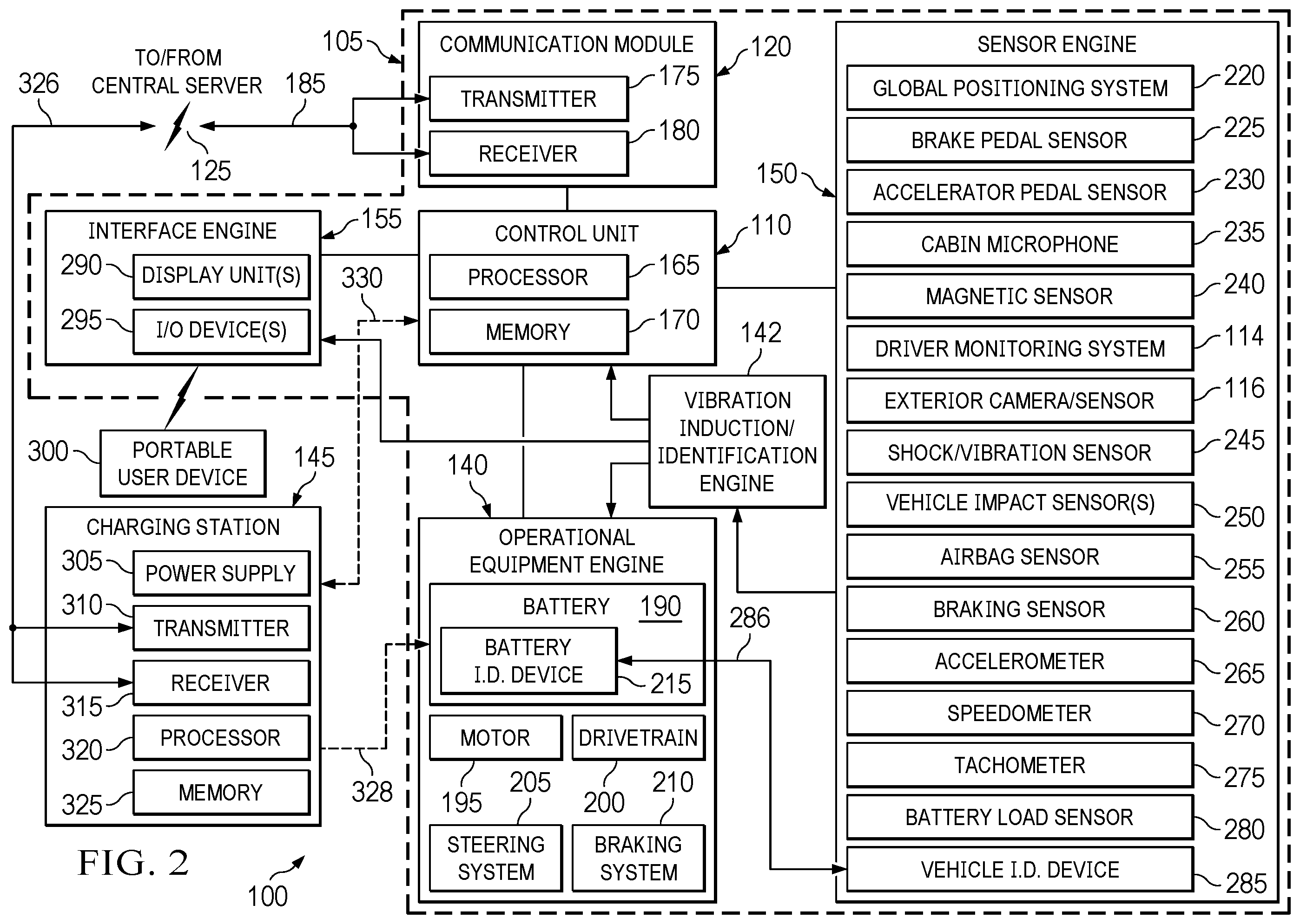 Patent US12590862 Figure 2 – Devices, systems, and methods for inducing automotive body vibration