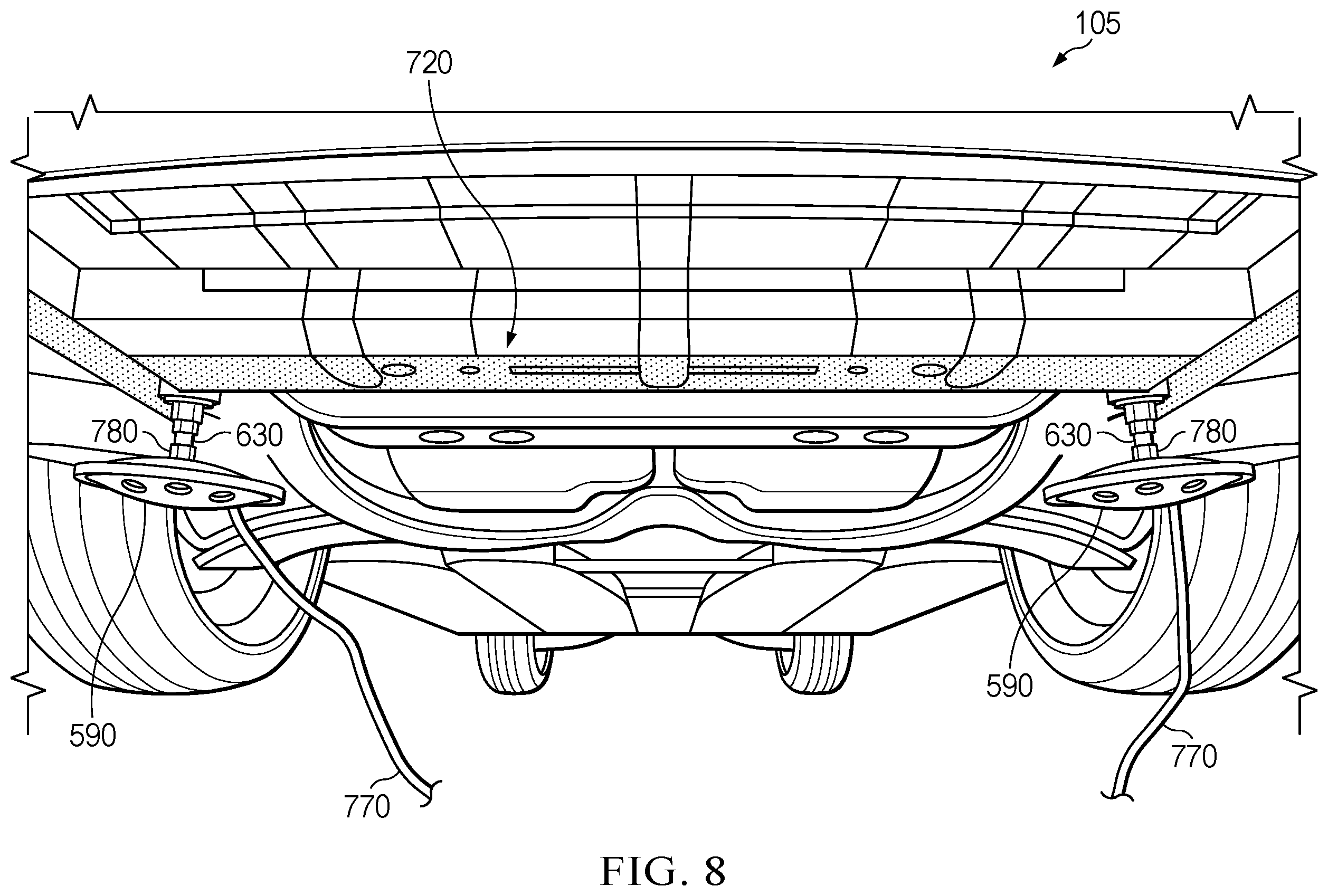 Patent US12590862 Figure 8 – Devices, systems, and methods for inducing automotive body vibration