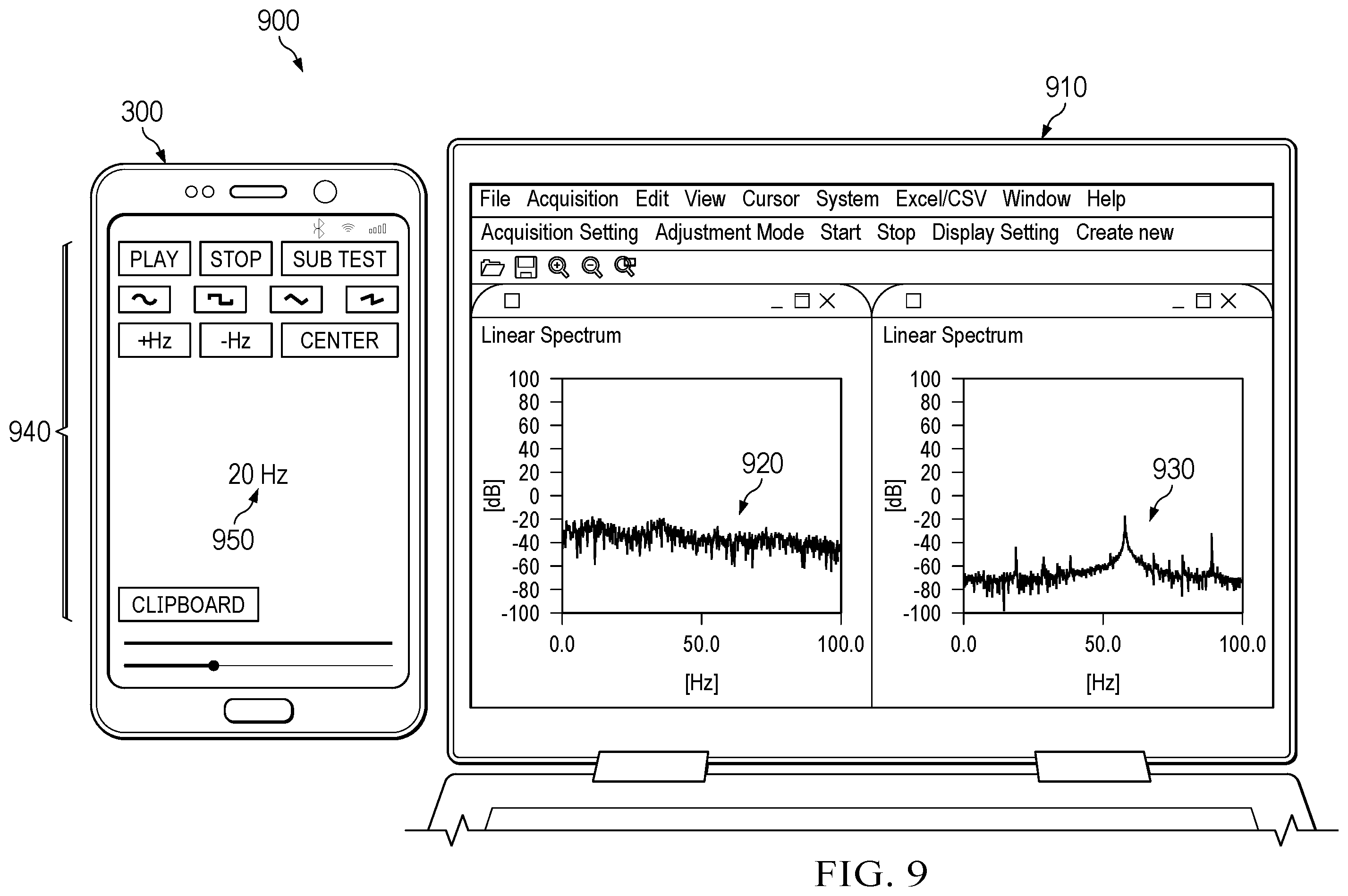 Patent US12590862 Figure 9 – Devices, systems, and methods for inducing automotive body vibration