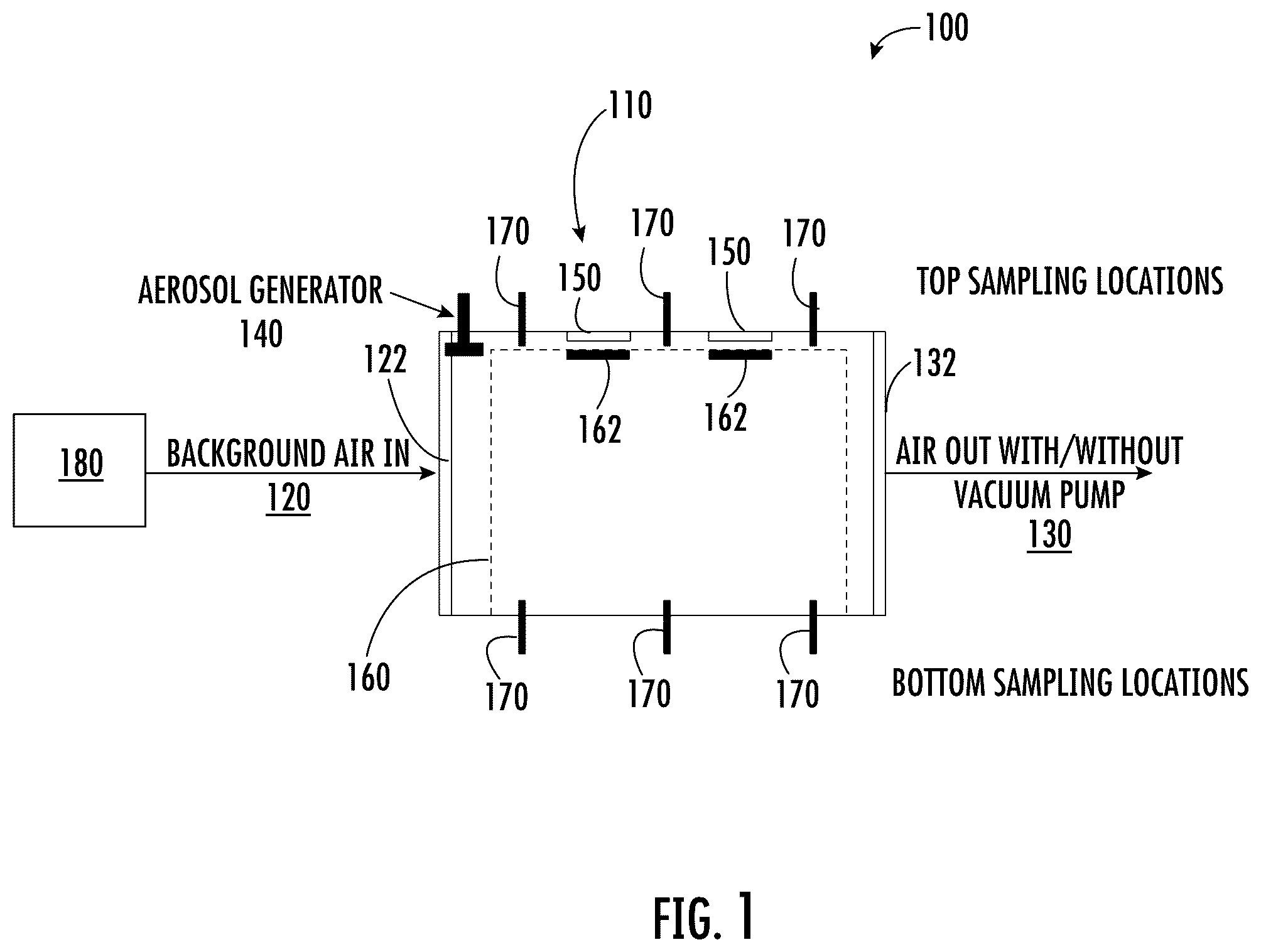 Patent US12590864 — Wind tunnel for assessment of insecticides — Figure 1
