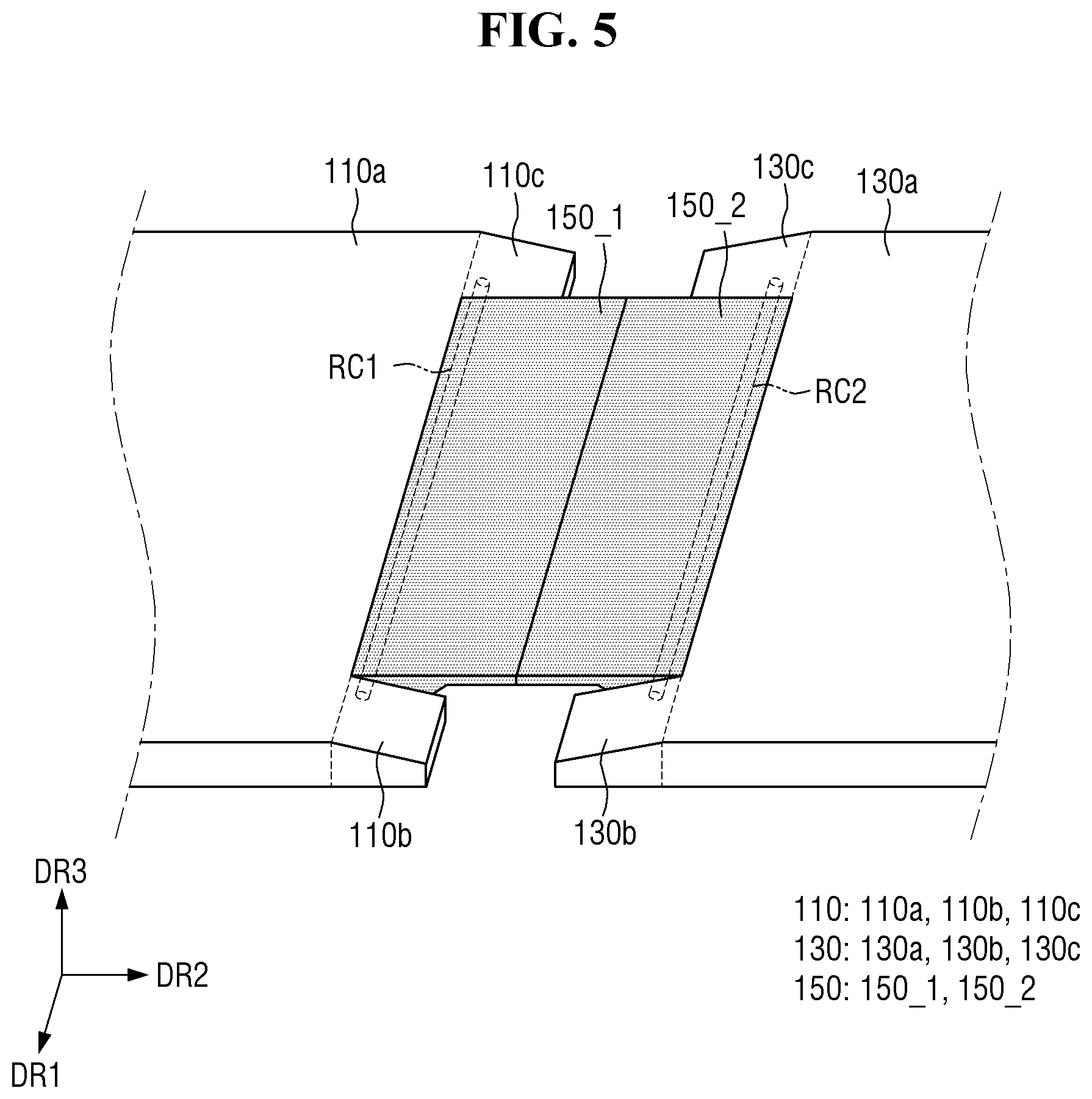 Patent US12590872 Figure 5 – Jig for testing flexible panel and display device including the same
