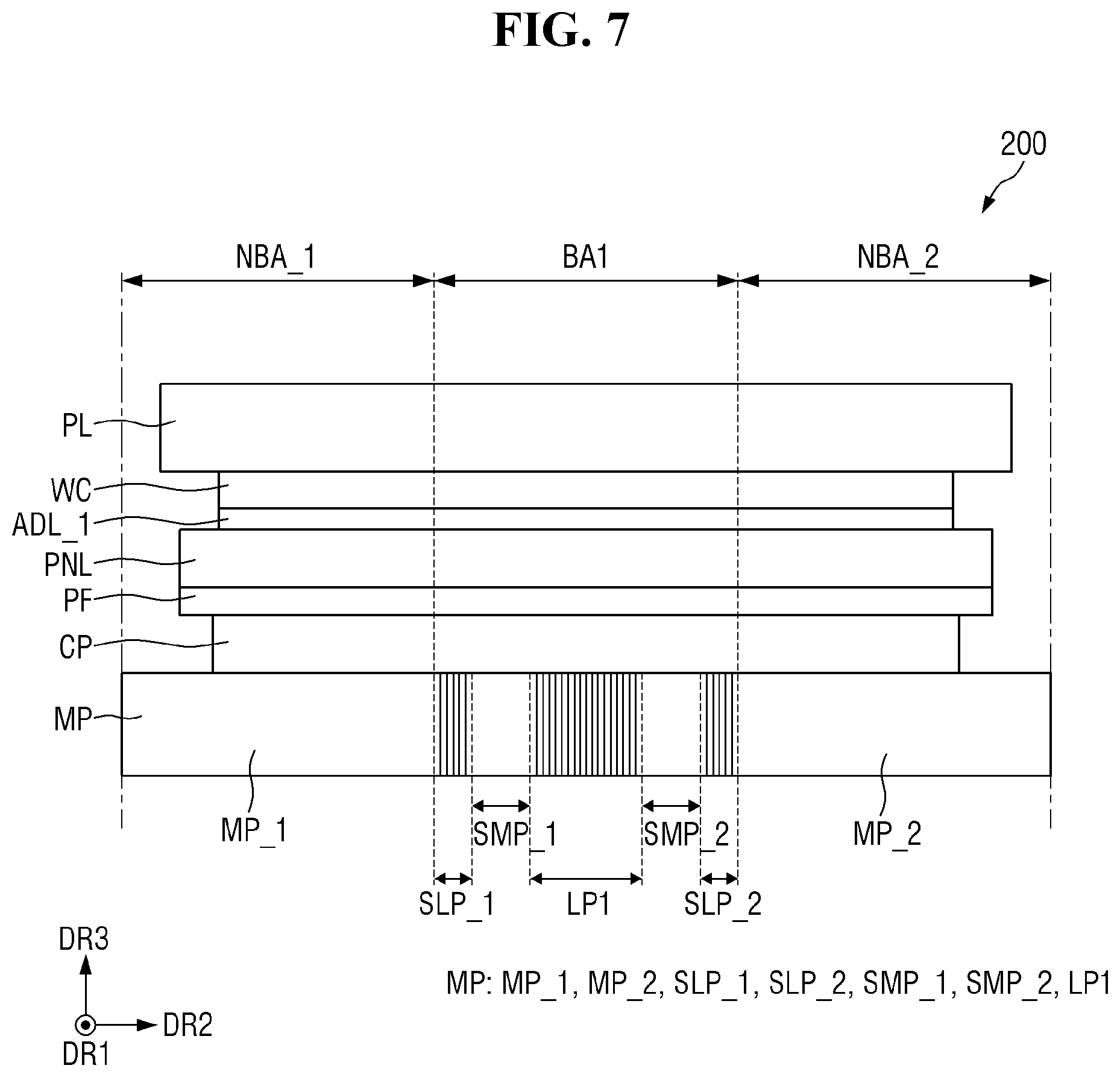 Patent US12590872 Figure 7 – Jig for testing flexible panel and display device including the same