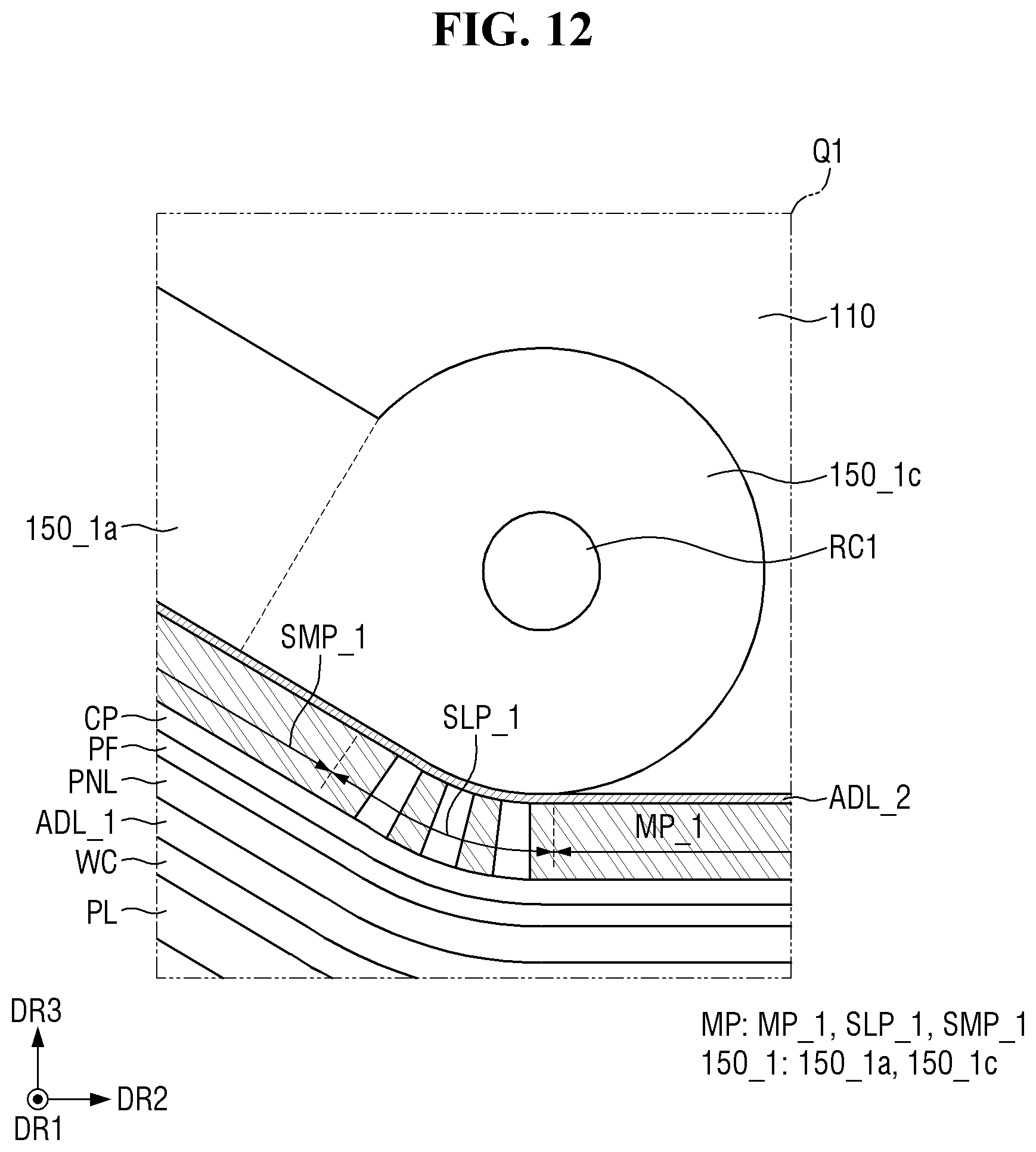 Patent US12590872 Figure 12 – Jig for testing flexible panel and display device including the same