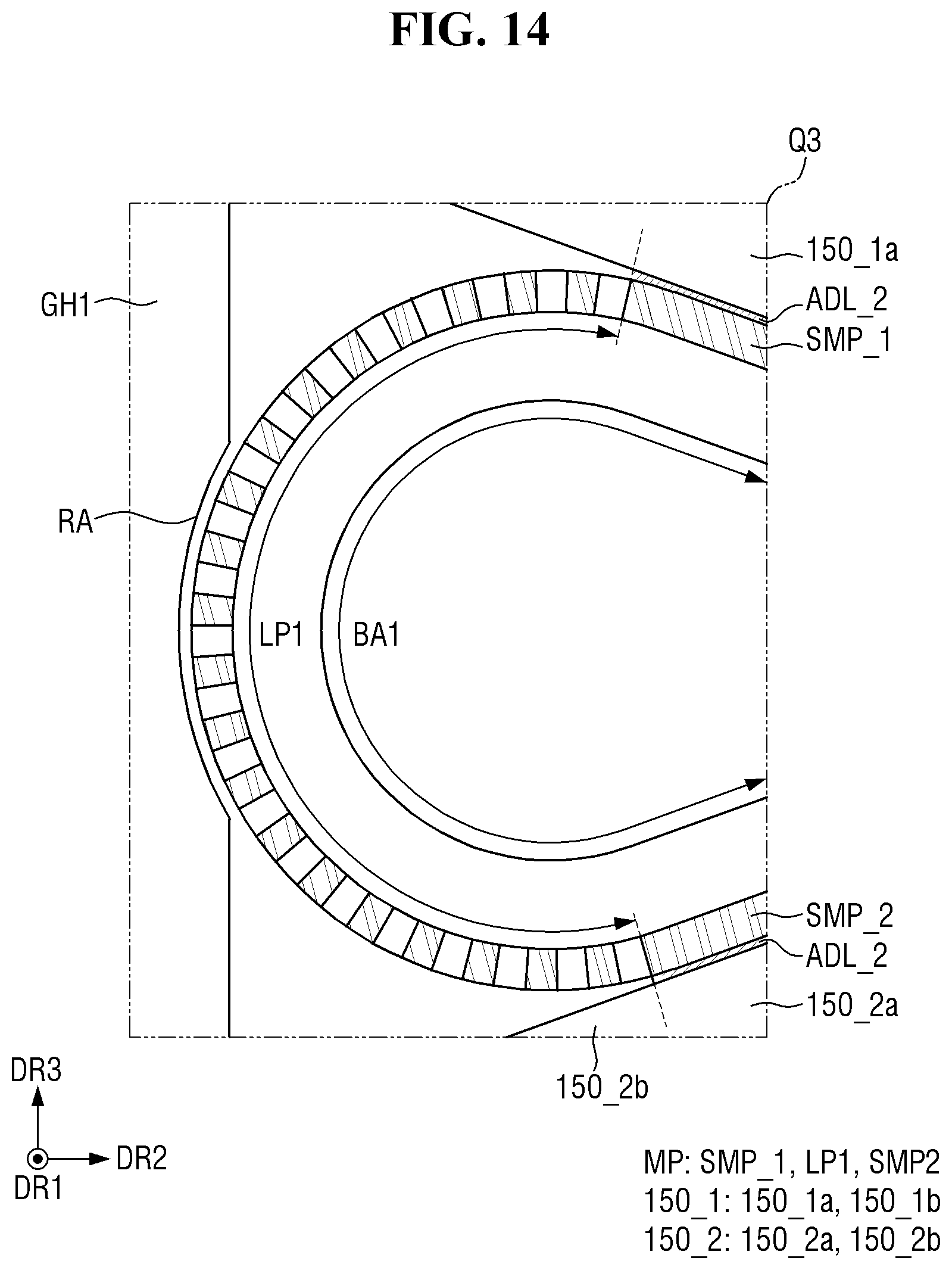Patent US12590872 Figure 14 – Jig for testing flexible panel and display device including the same