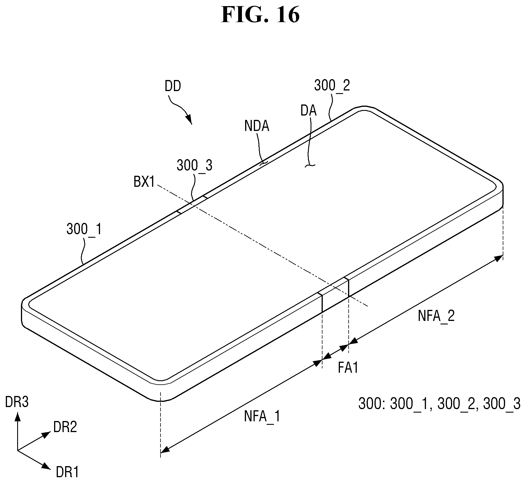 Patent US12590872 Figure 16 – Jig for testing flexible panel and display device including the same