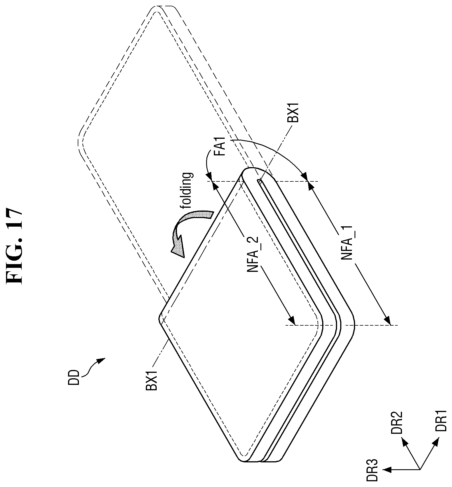 Patent US12590872 Figure 17 – Jig for testing flexible panel and display device including the same