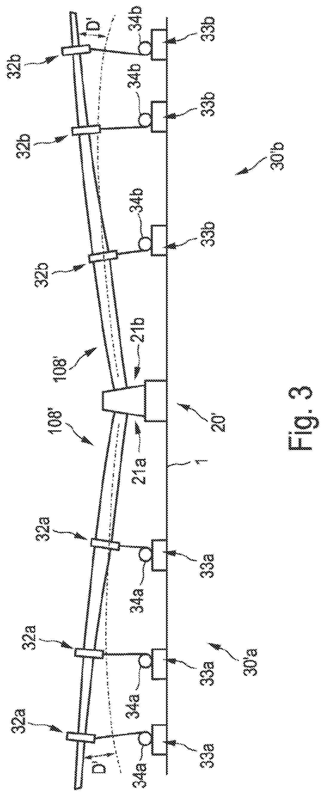 Patent US12590873 Figure 4 – Method and testing device for simultaneously testing two rotor blades and/or two rotor blade segments for a wind power installation
