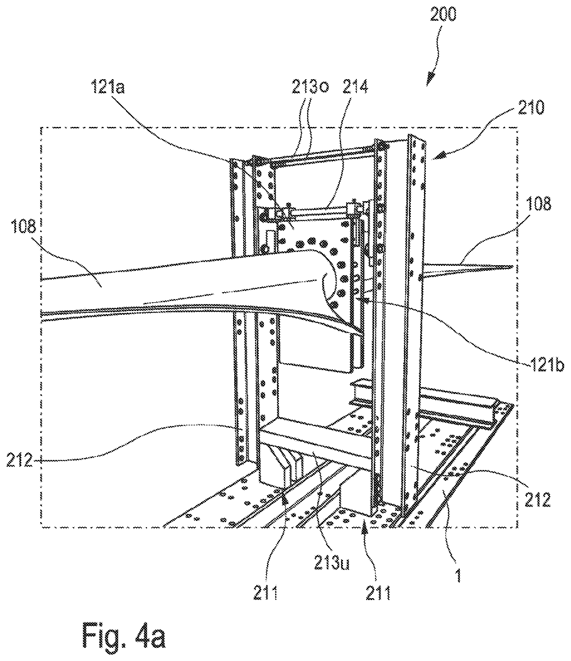 Patent US12590873 Figure 5 – Method and testing device for simultaneously testing two rotor blades and/or two rotor blade segments for a wind power installation