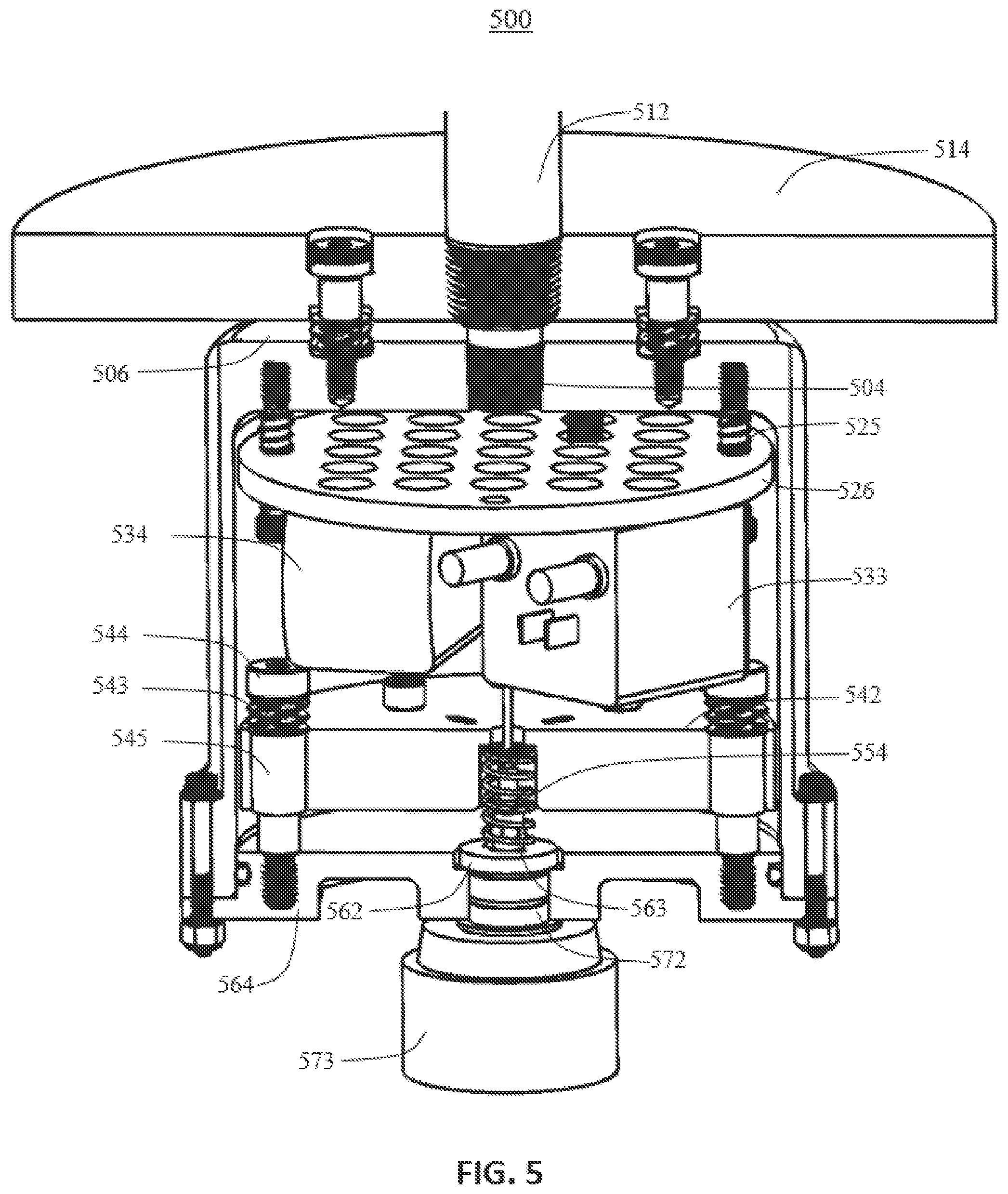 Patent US12590875 Figure 5 – Submersible impact test hammer