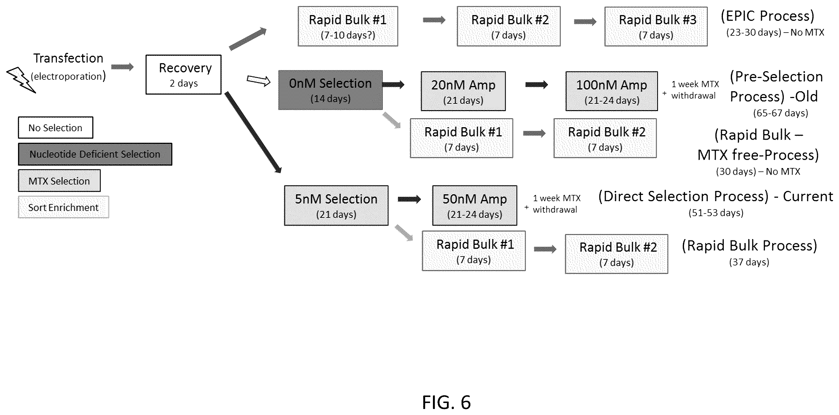 Patent US12590880 Figure 6 – Flare (flow cytometry attenuated reporter expression) technology for rapid bulk sorting