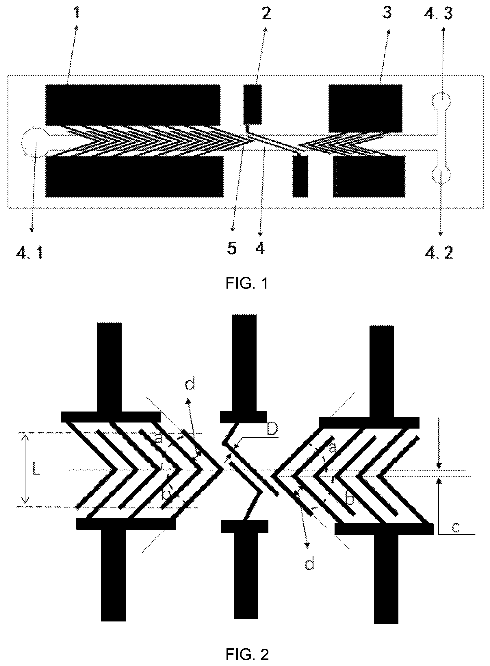 Patent US12590881 Figure 1 – Cell sorting chip, device and method based on dielectrophoresis induced deterministic lateral displacement