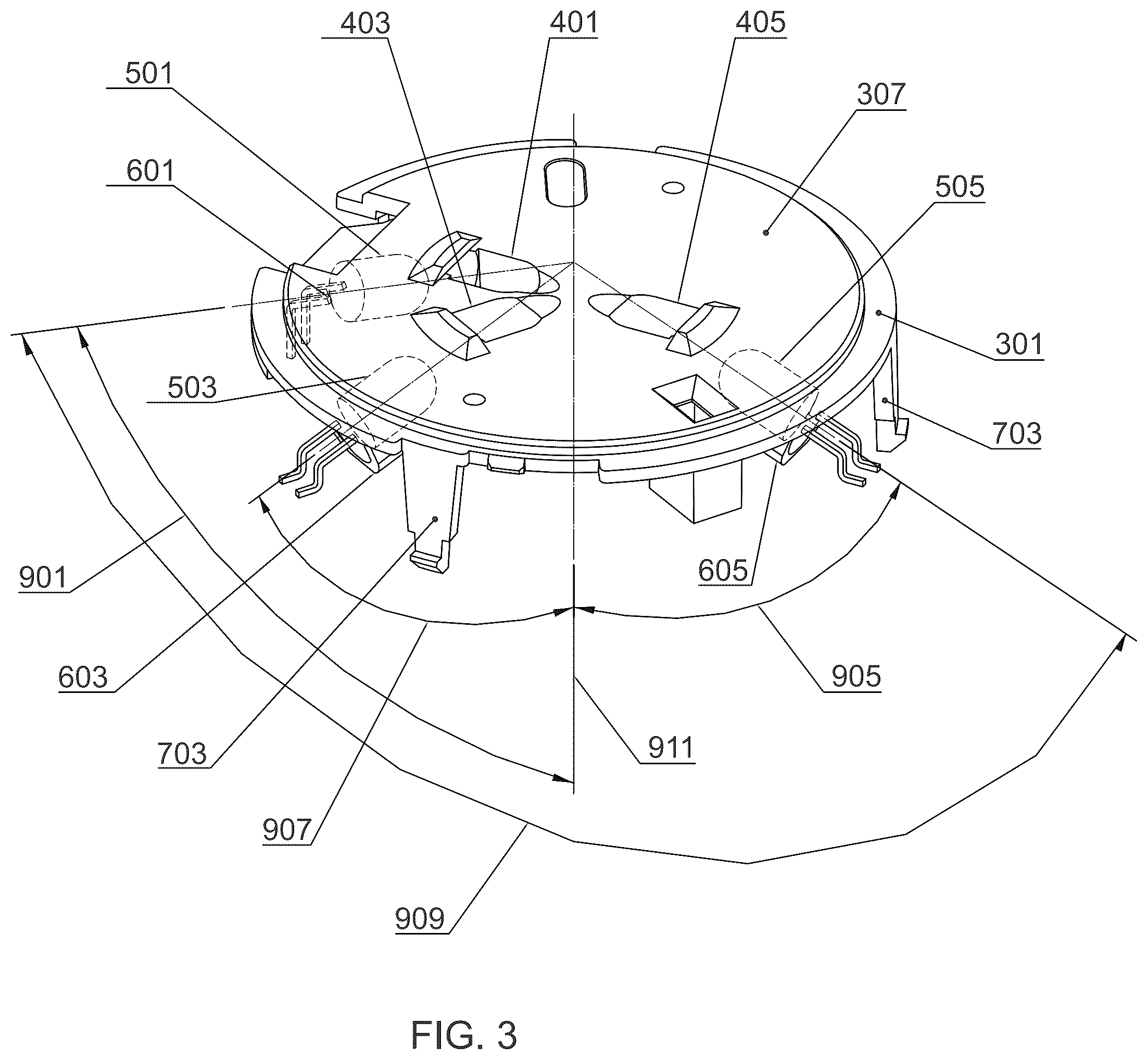 Patent US12590893 Figure 3 – Forward and back scattering smoke detector and method of use