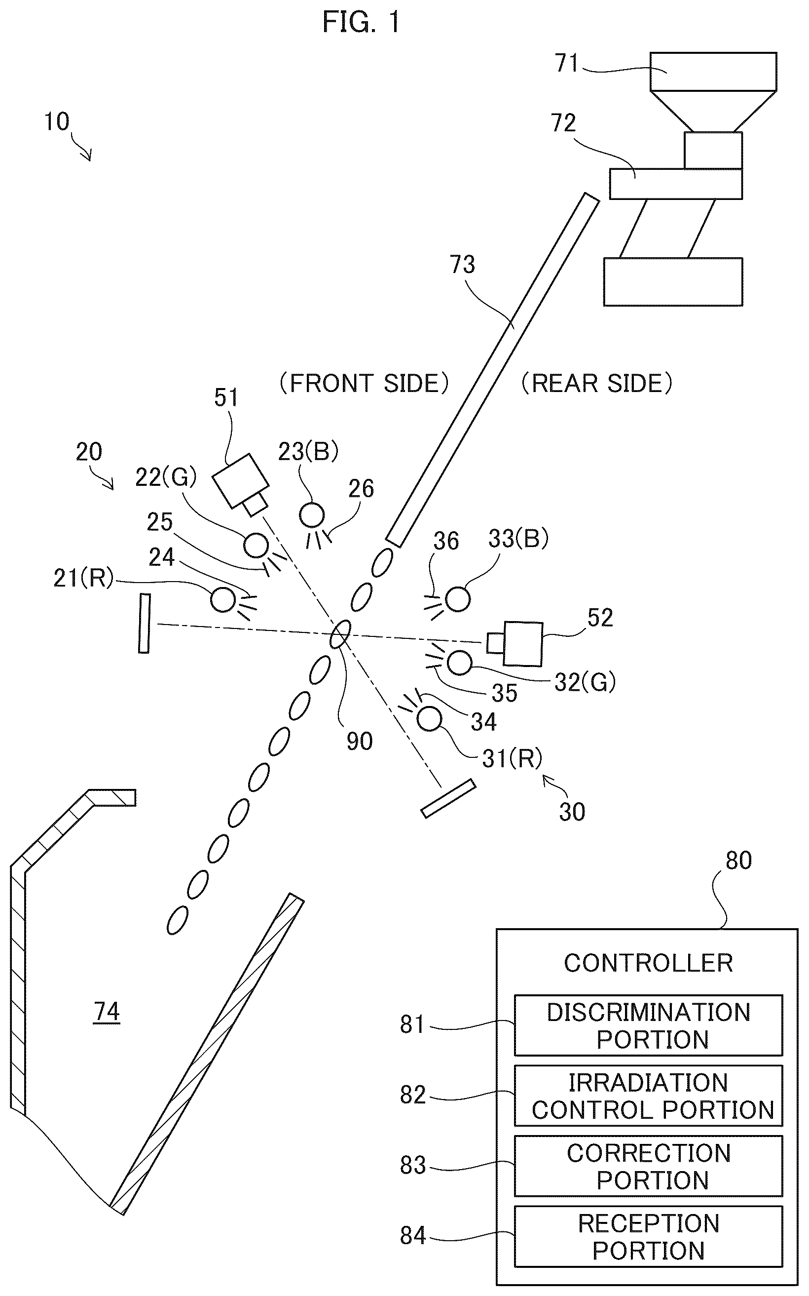 Patent US12590899 Figure 1 – Measuring device and selection device