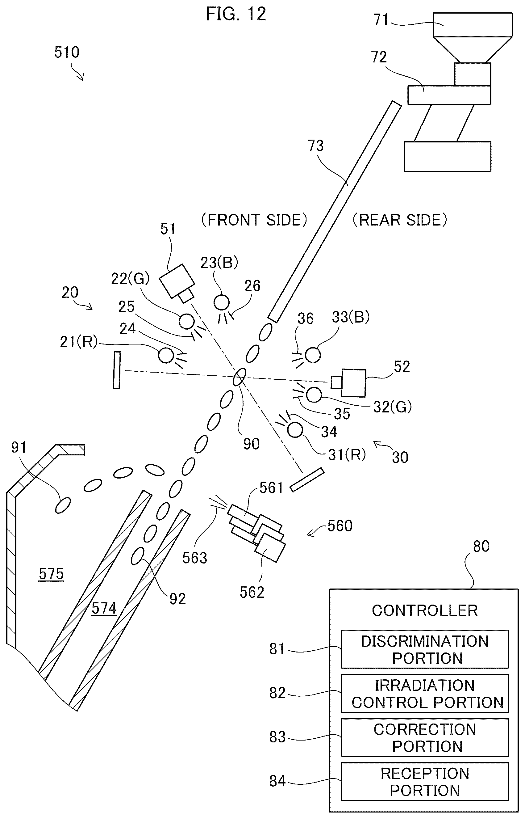 Patent US12590899 Figure 12 – Measuring device and selection device