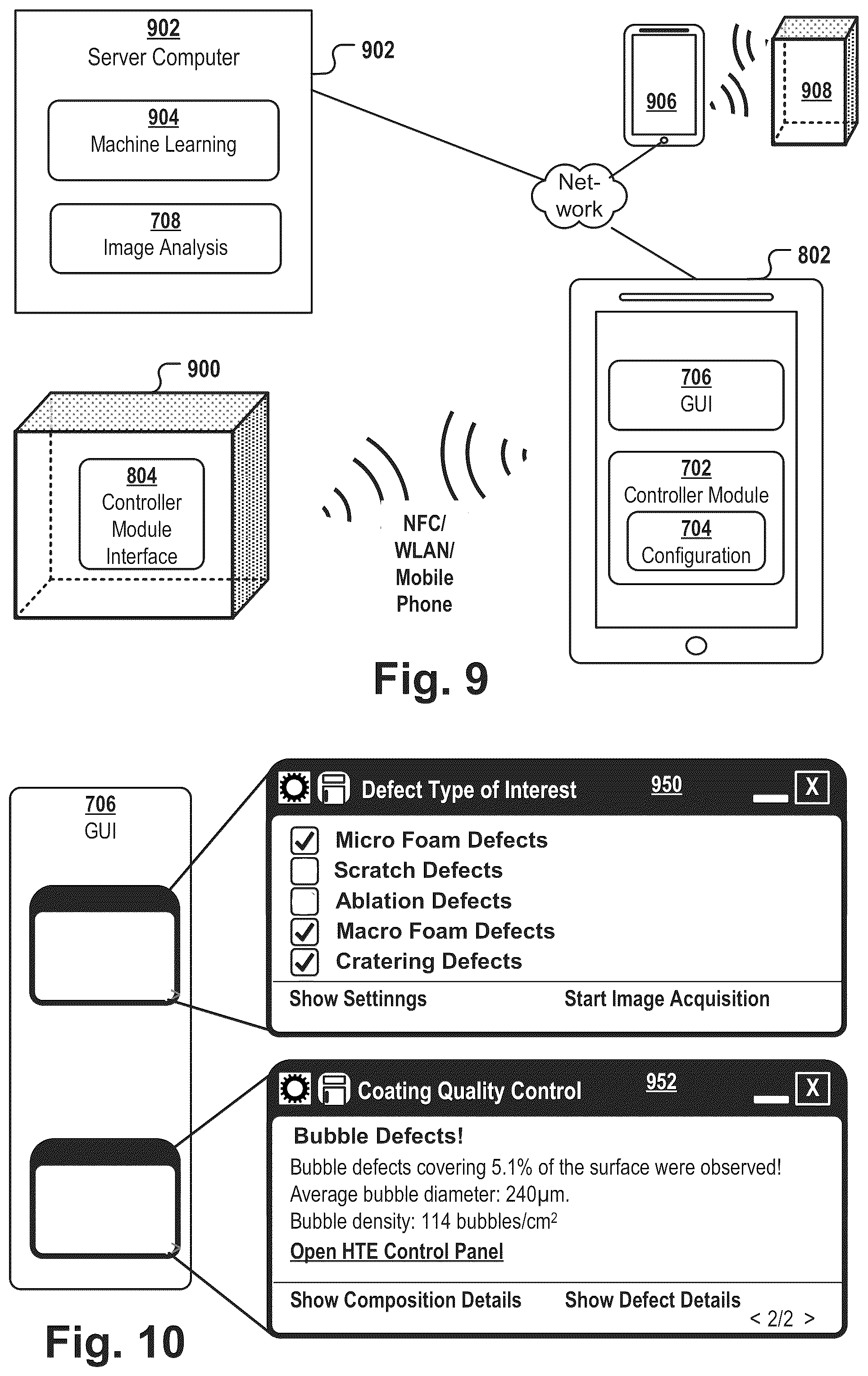 Patent US12590901 Figure 5 – Method for inspecting a coated surface for coating defects
