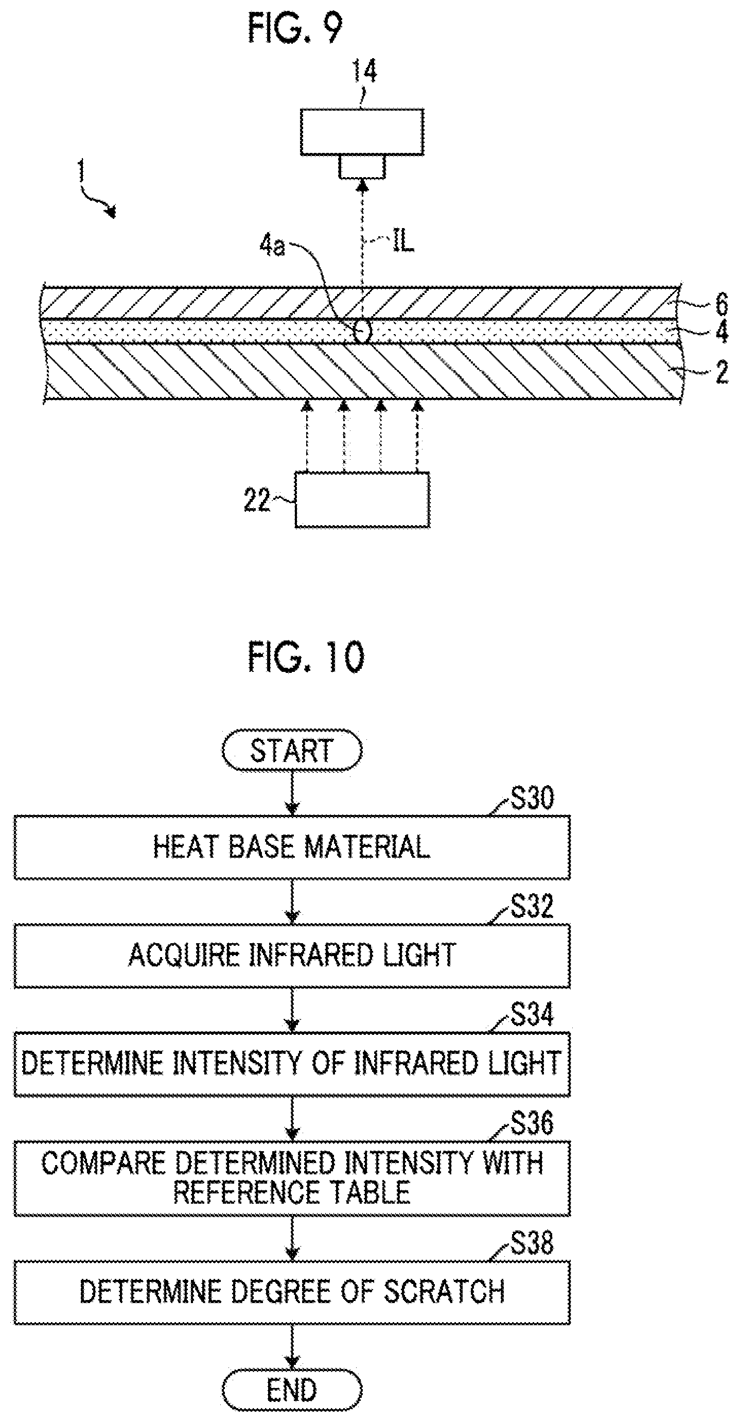 Patent US12590903 Figure 5 – Inspection device and inspection method with infrared light for scratch detection on inspection target