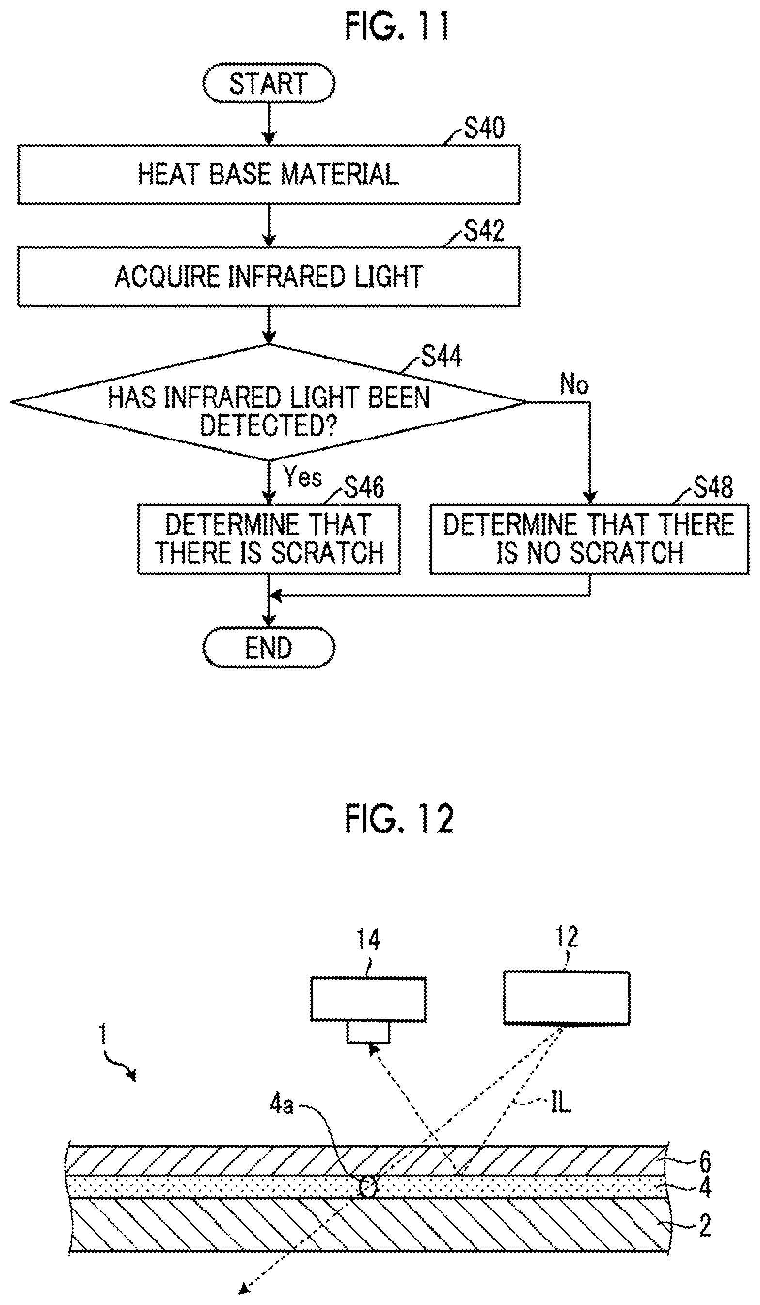 Patent US12590903 Figure 6 – Inspection device and inspection method with infrared light for scratch detection on inspection target