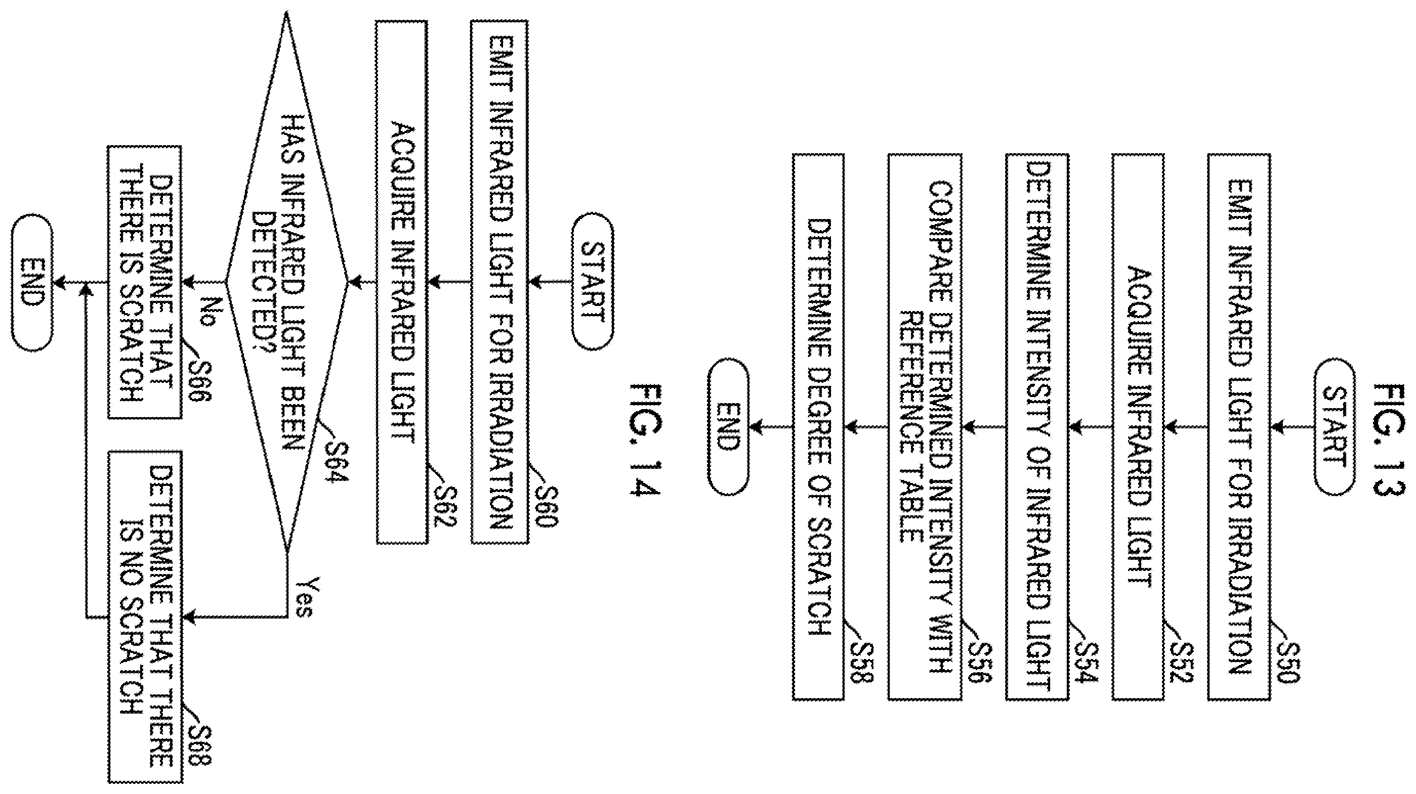 Patent US12590903 Figure 7 – Inspection device and inspection method with infrared light for scratch detection on inspection target