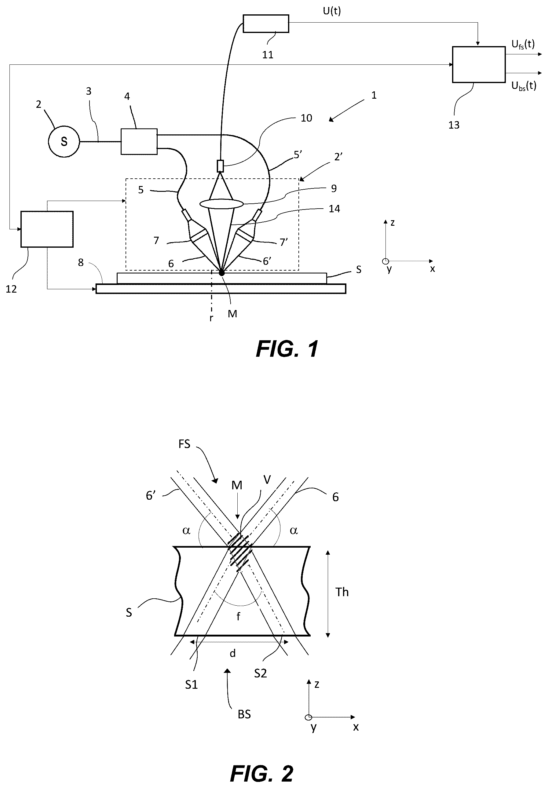 Patent US12590905 Figure 1 – Method and system for discriminating defects present on a frontside from defects present on a backside of a transparent substrate