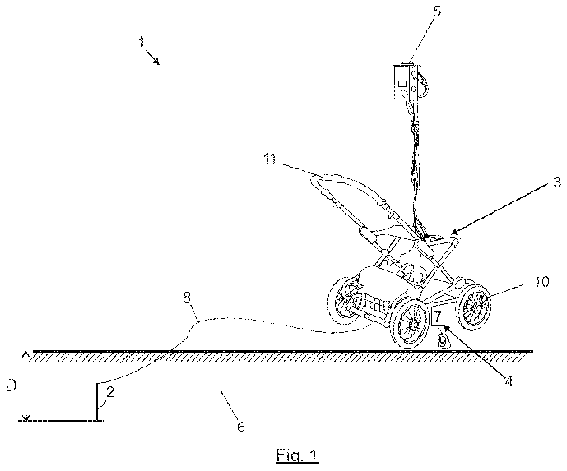 Patent US12590916 — Electric potential measurement system for continuously measuring the electric potential of the ground — Figure 1