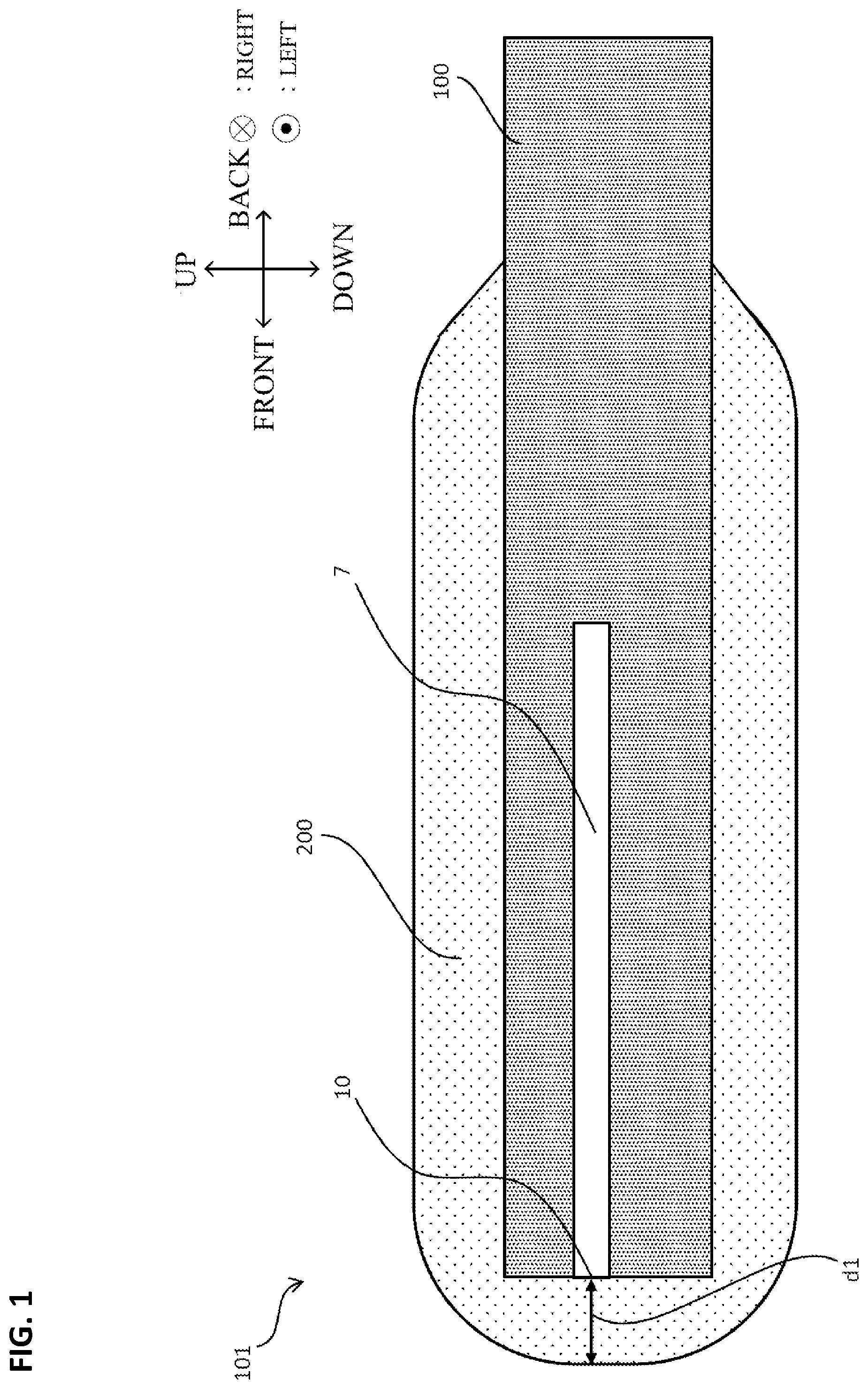 Patent US12590919 Figure 1 – Gas sensor element and gas sensor