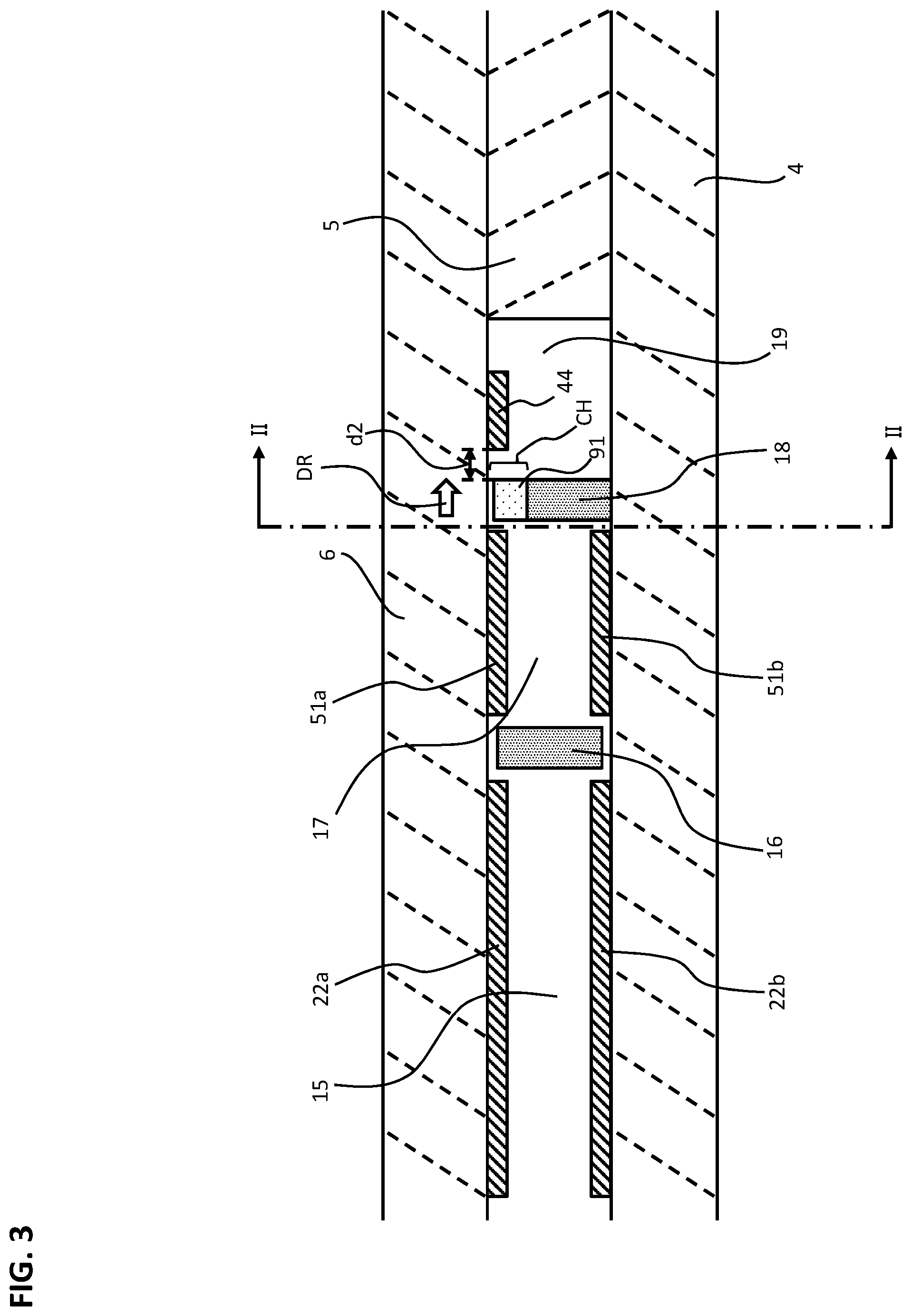Patent US12590919 Figure 3 – Gas sensor element and gas sensor