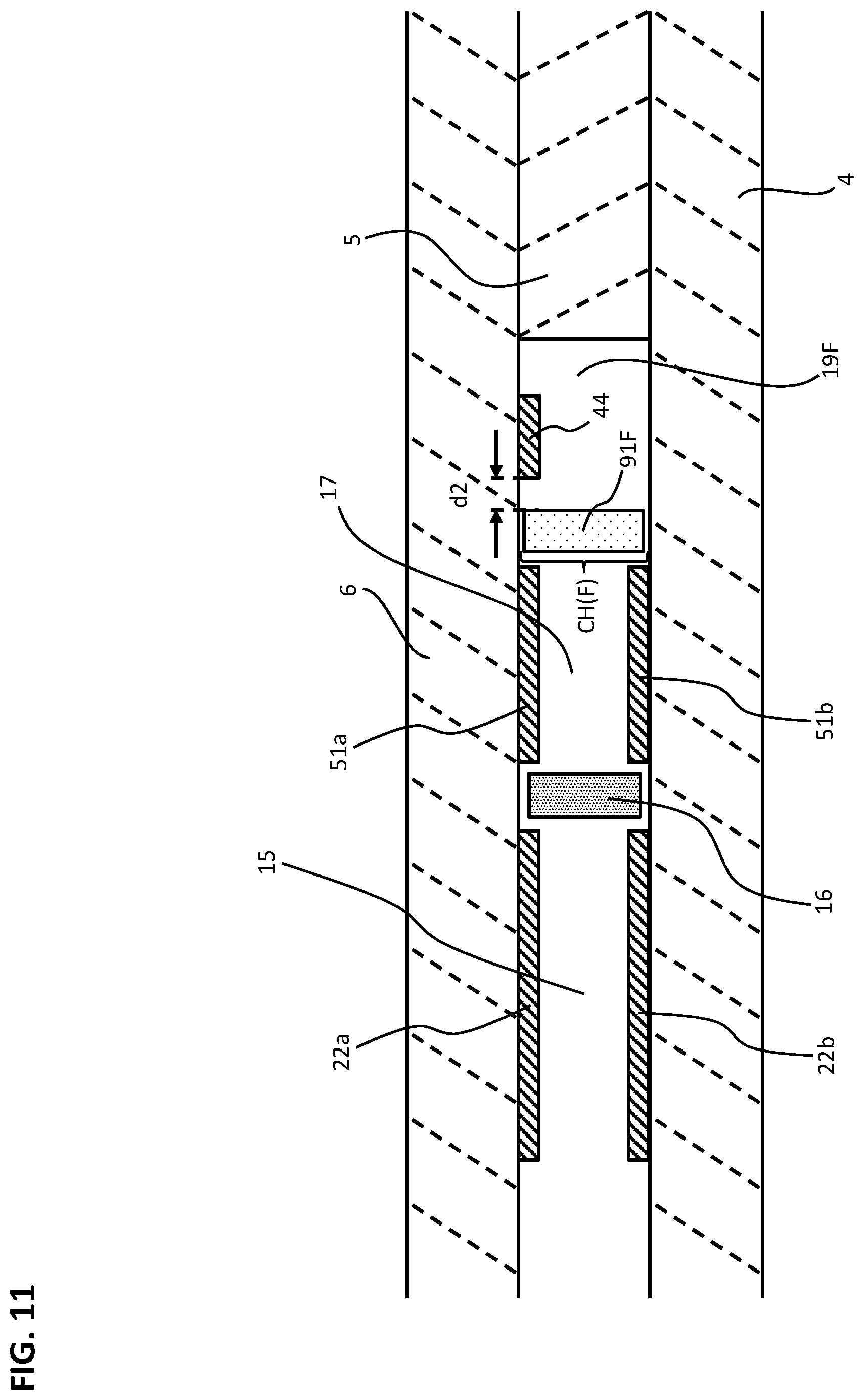 Patent US12590919 Figure 11 – Gas sensor element and gas sensor