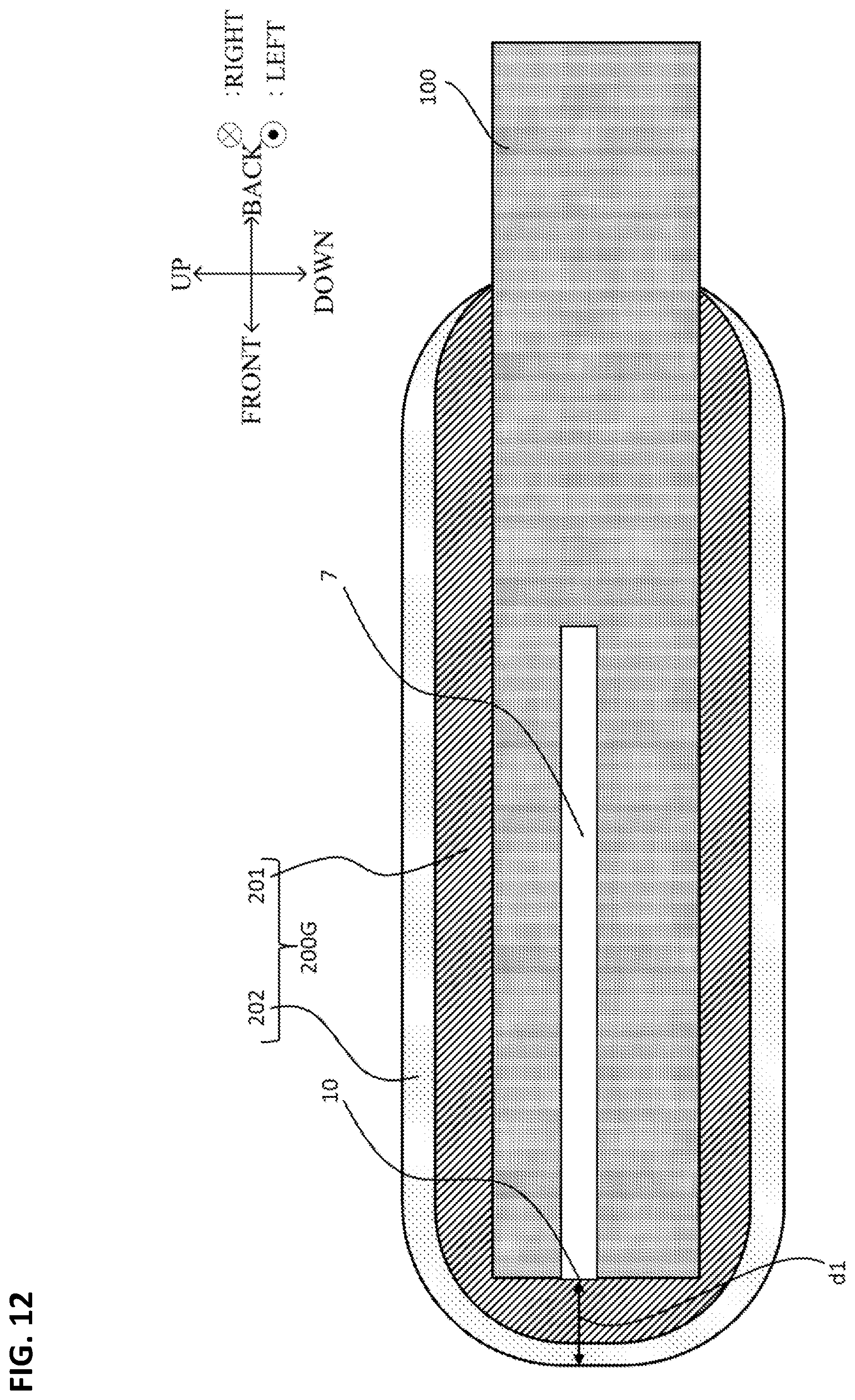 Patent US12590919 Figure 12 – Gas sensor element and gas sensor