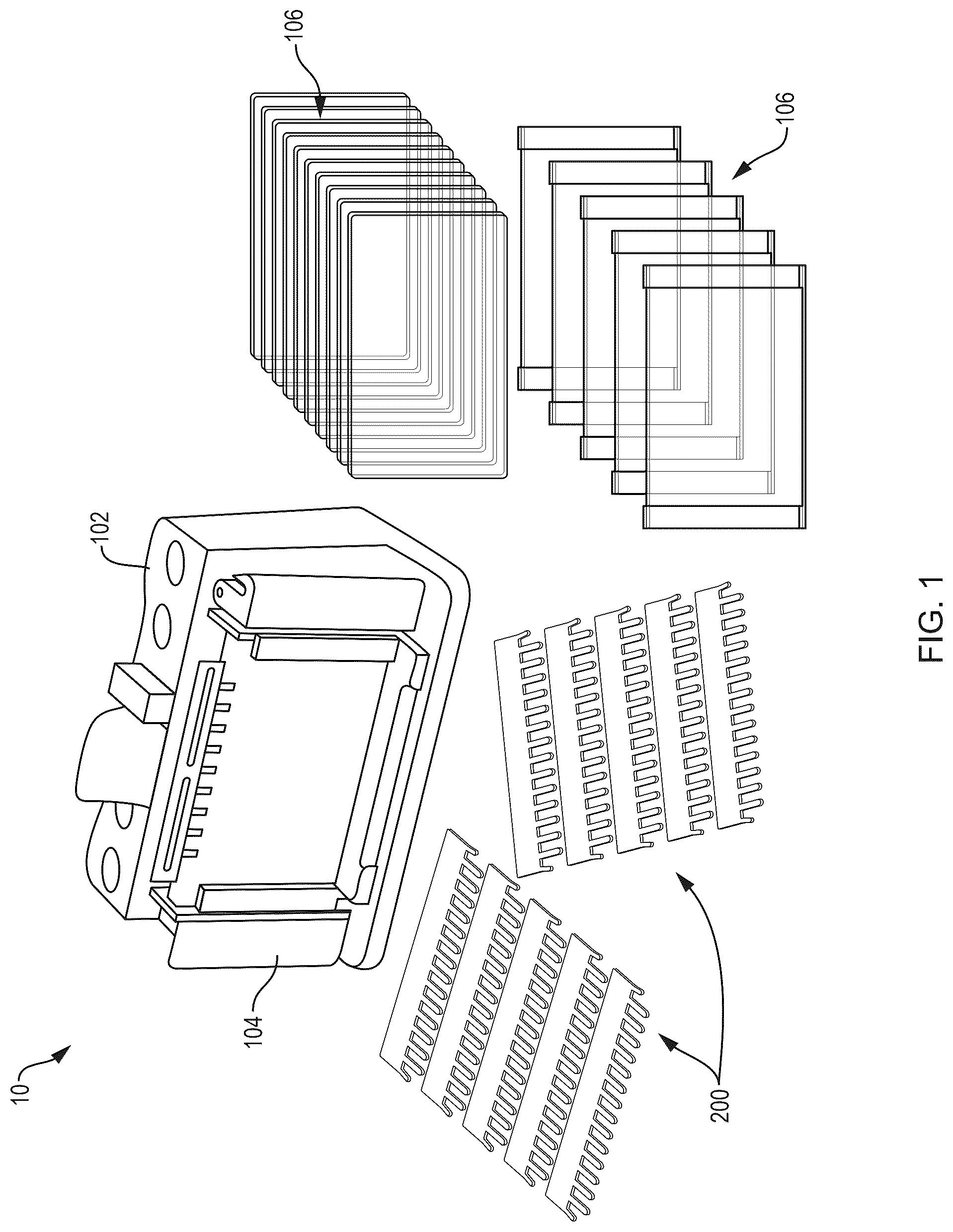 Patent US12590923 — Removal tool for extracting a sample well comb from electrophoretic gels — Figure 1