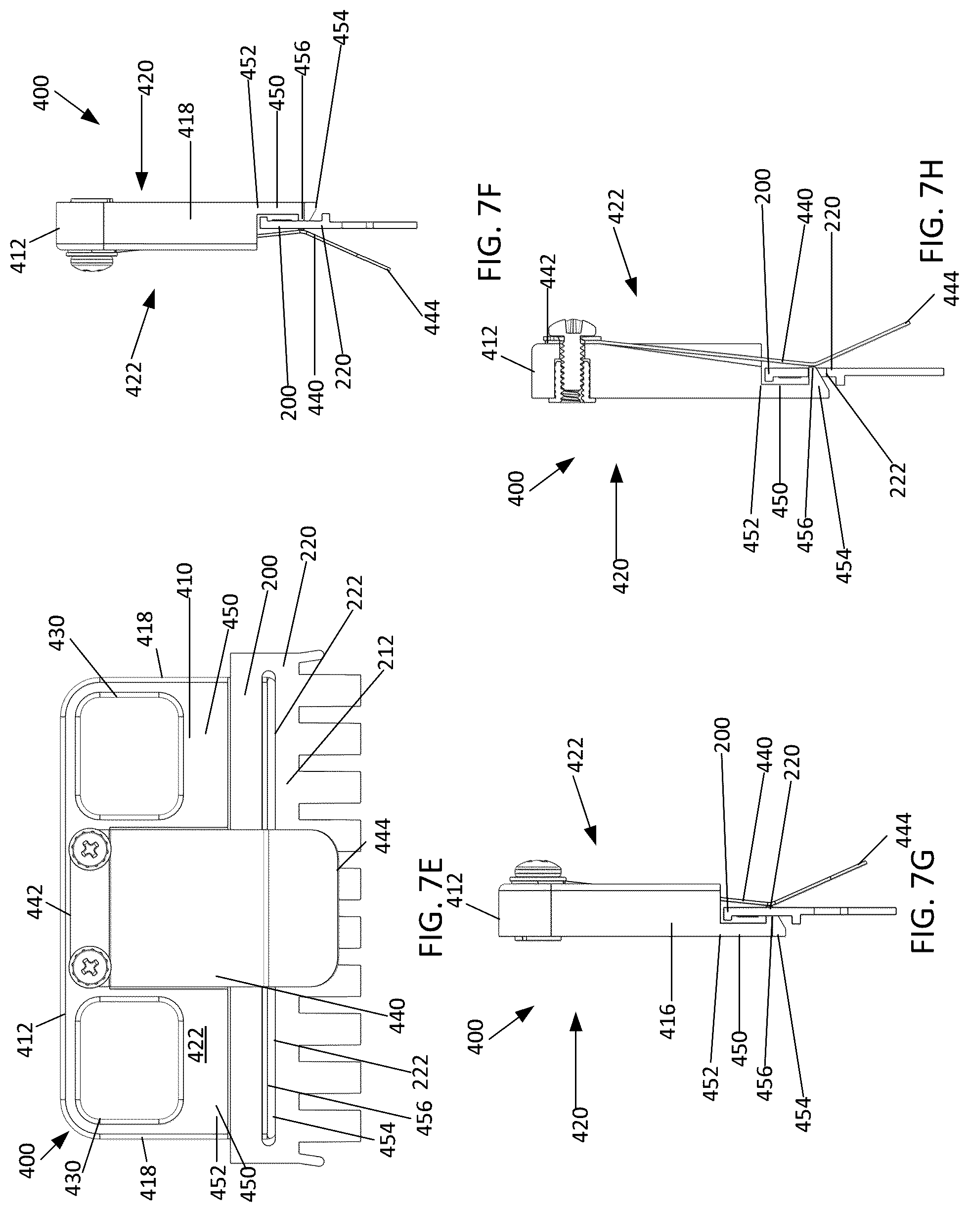 Patent US12590923 Figure 10 – Removal tool for extracting a sample well comb from electrophoretic gels
