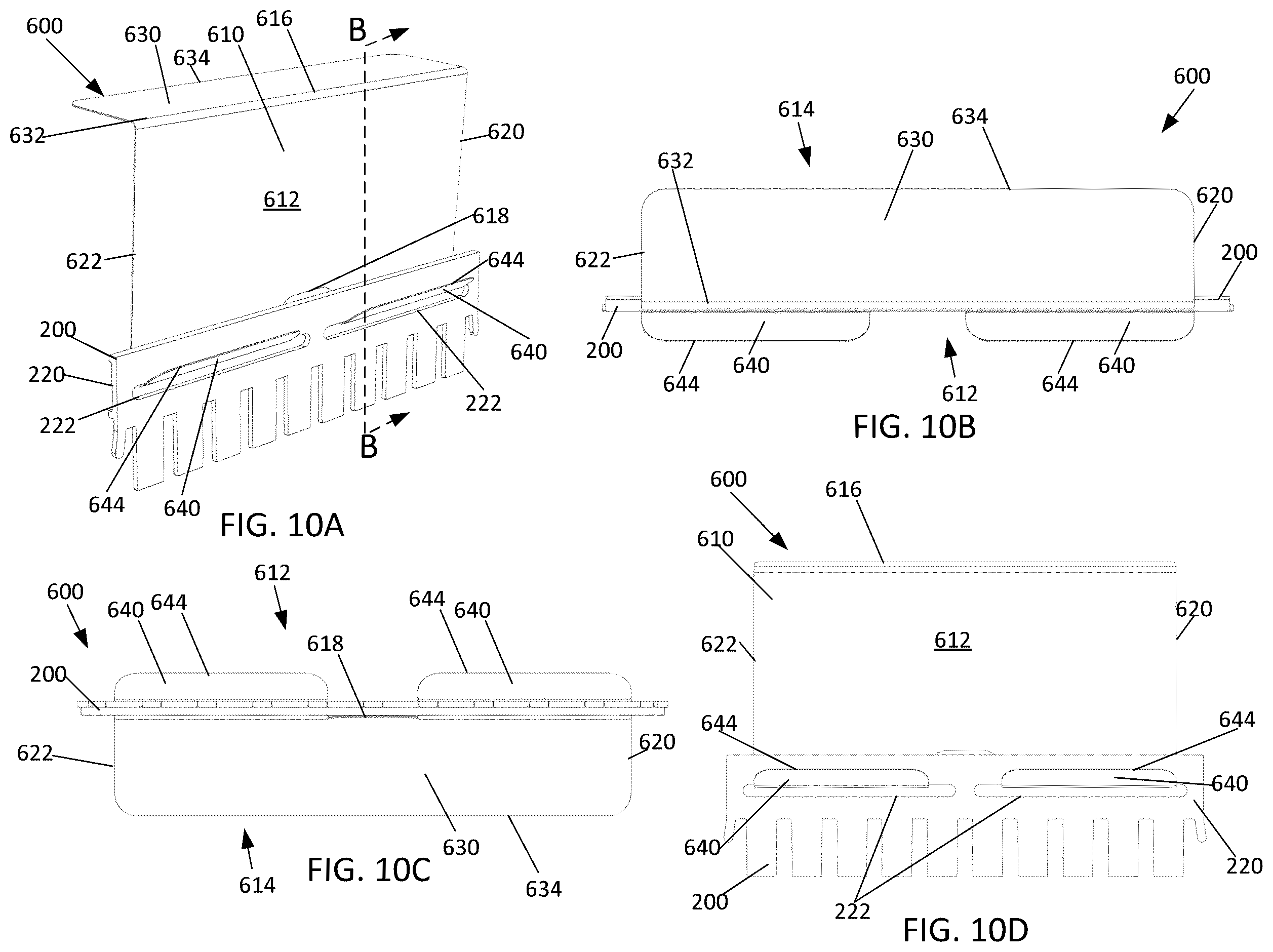 Patent US12590923 Figure 14 – Removal tool for extracting a sample well comb from electrophoretic gels