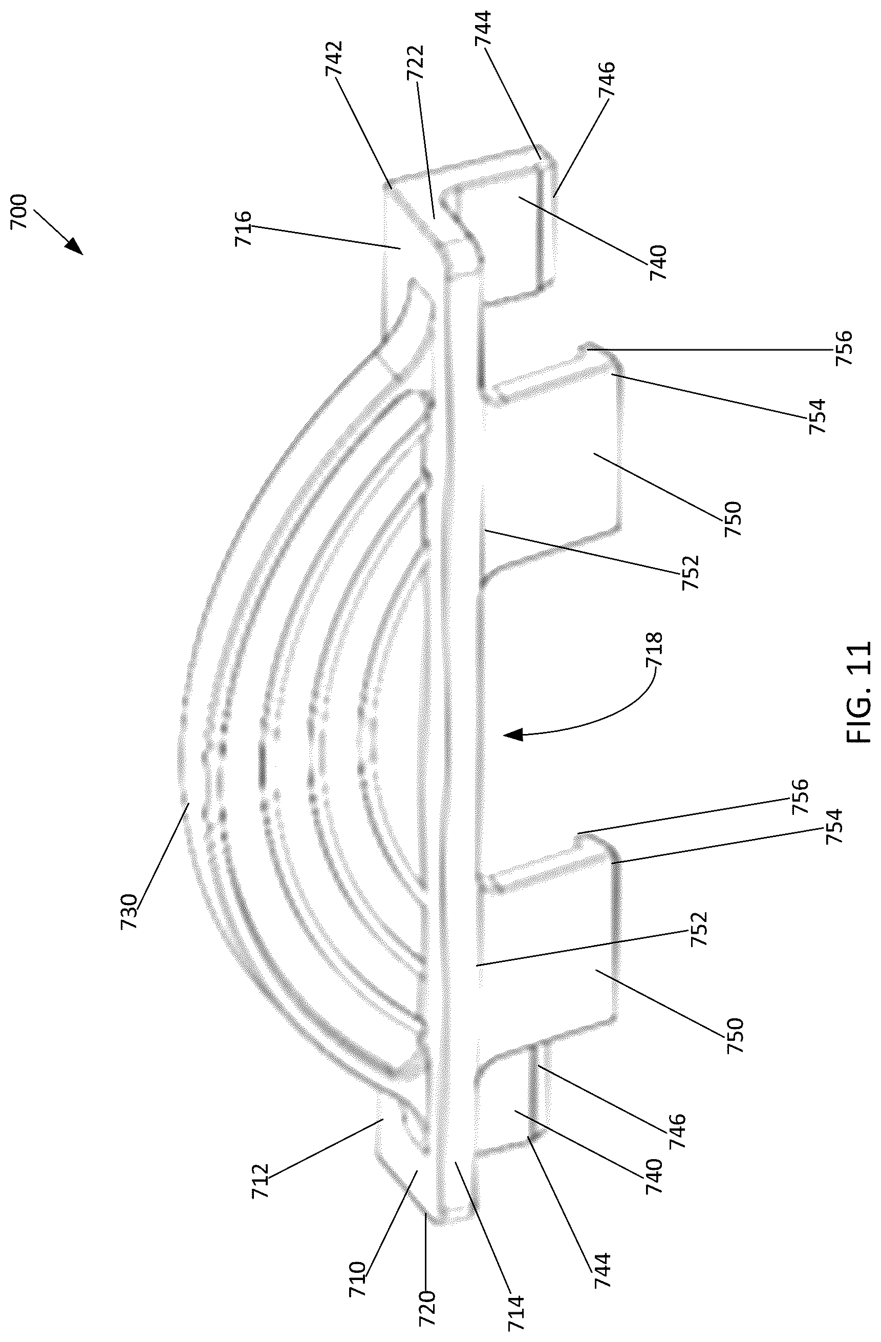 Patent US12590923 Figure 16 – Removal tool for extracting a sample well comb from electrophoretic gels